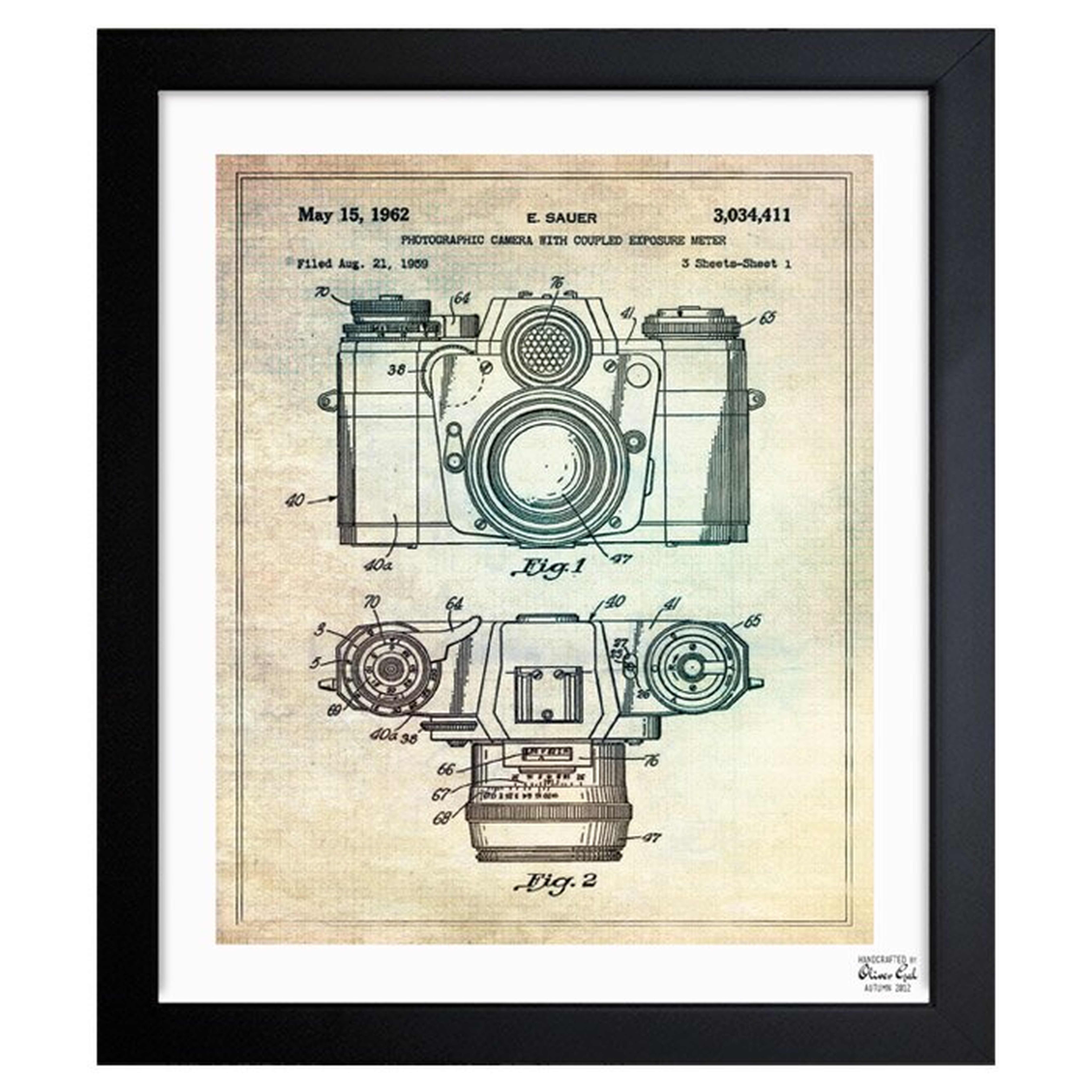 "Sauer Photographic Camera 962" - Wrapped Canvas Graphic Art Print on Canvas - Wayfair