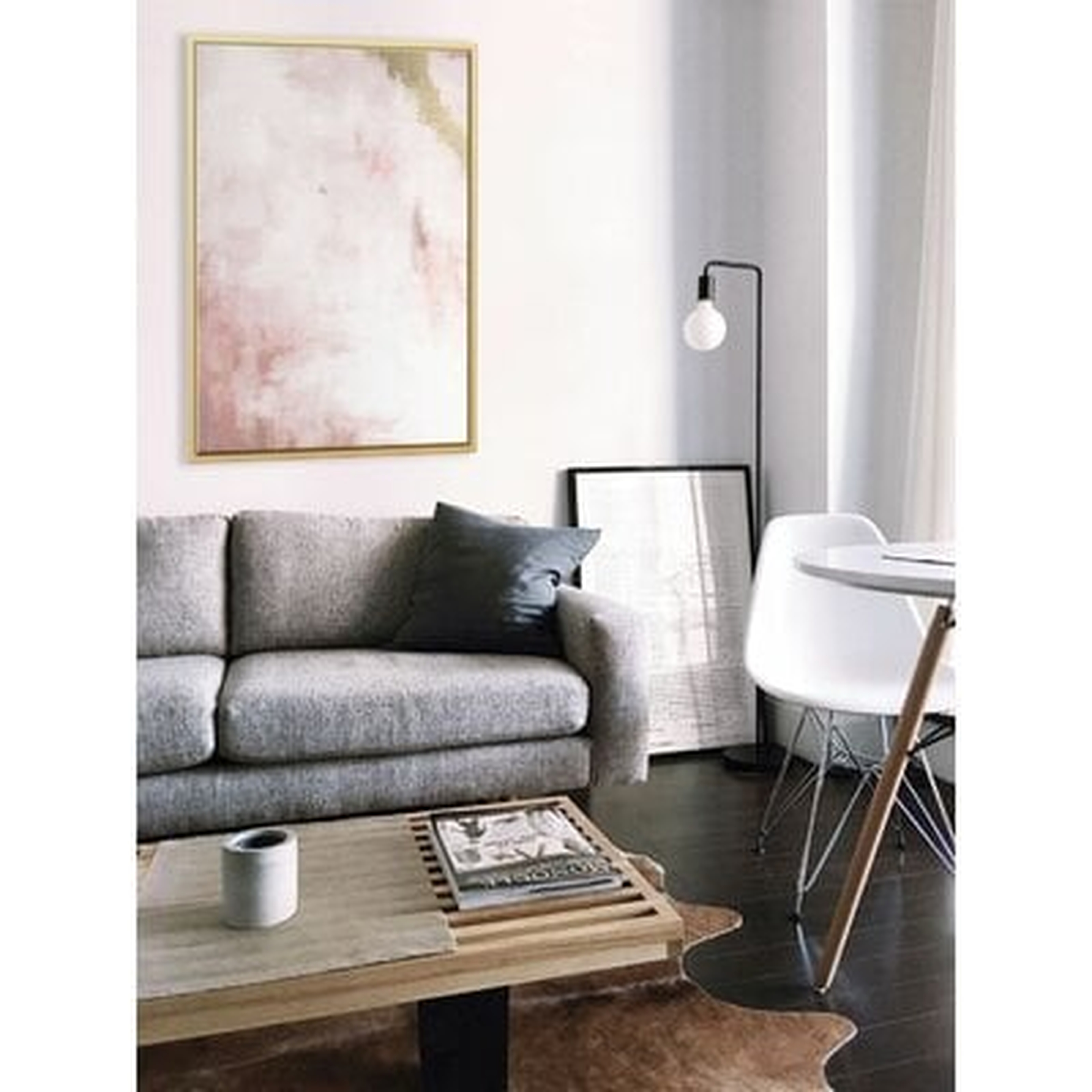 'Blush Field, Gold Streak' - Wayfair
