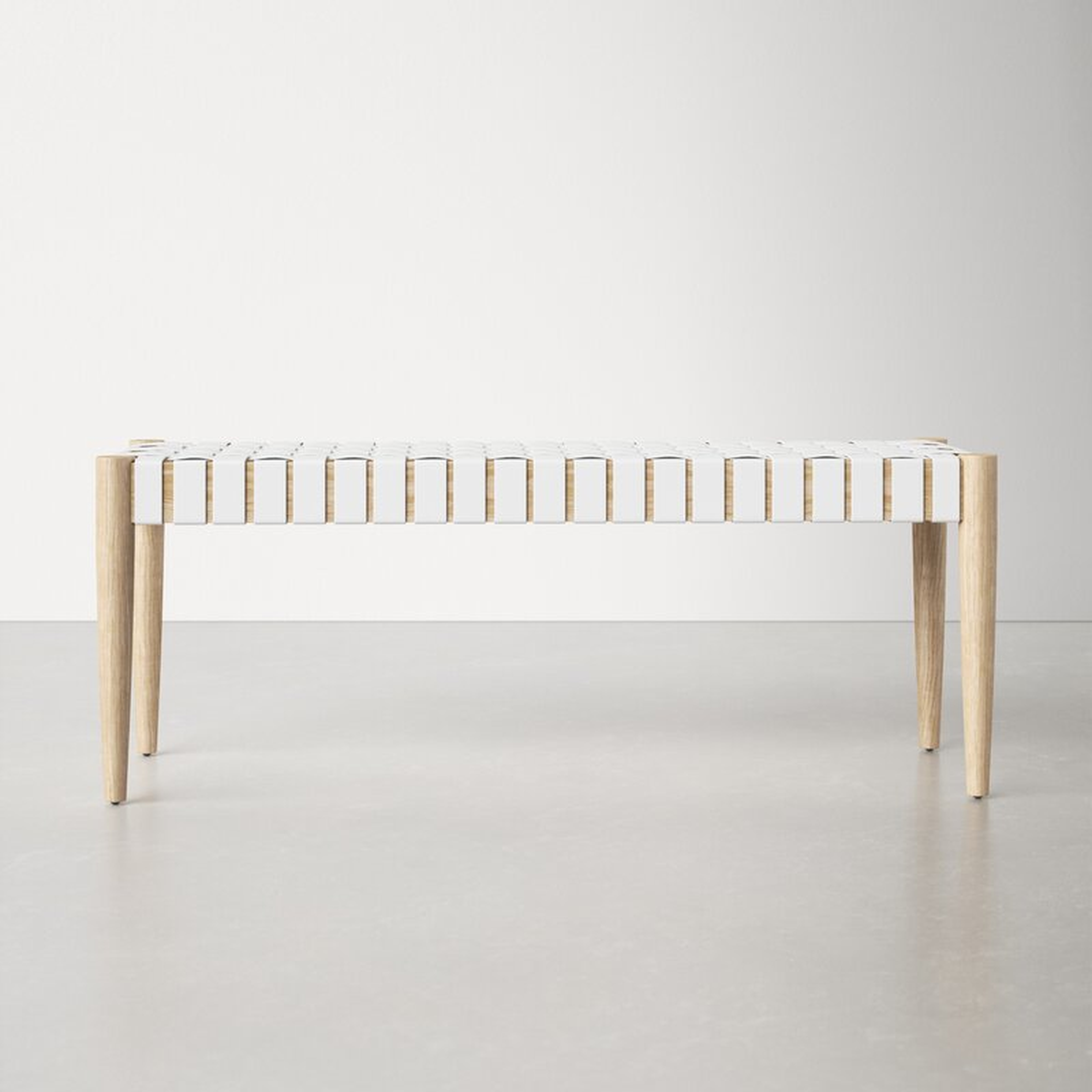 Soleil Genuine Leather Bench - Wayfair