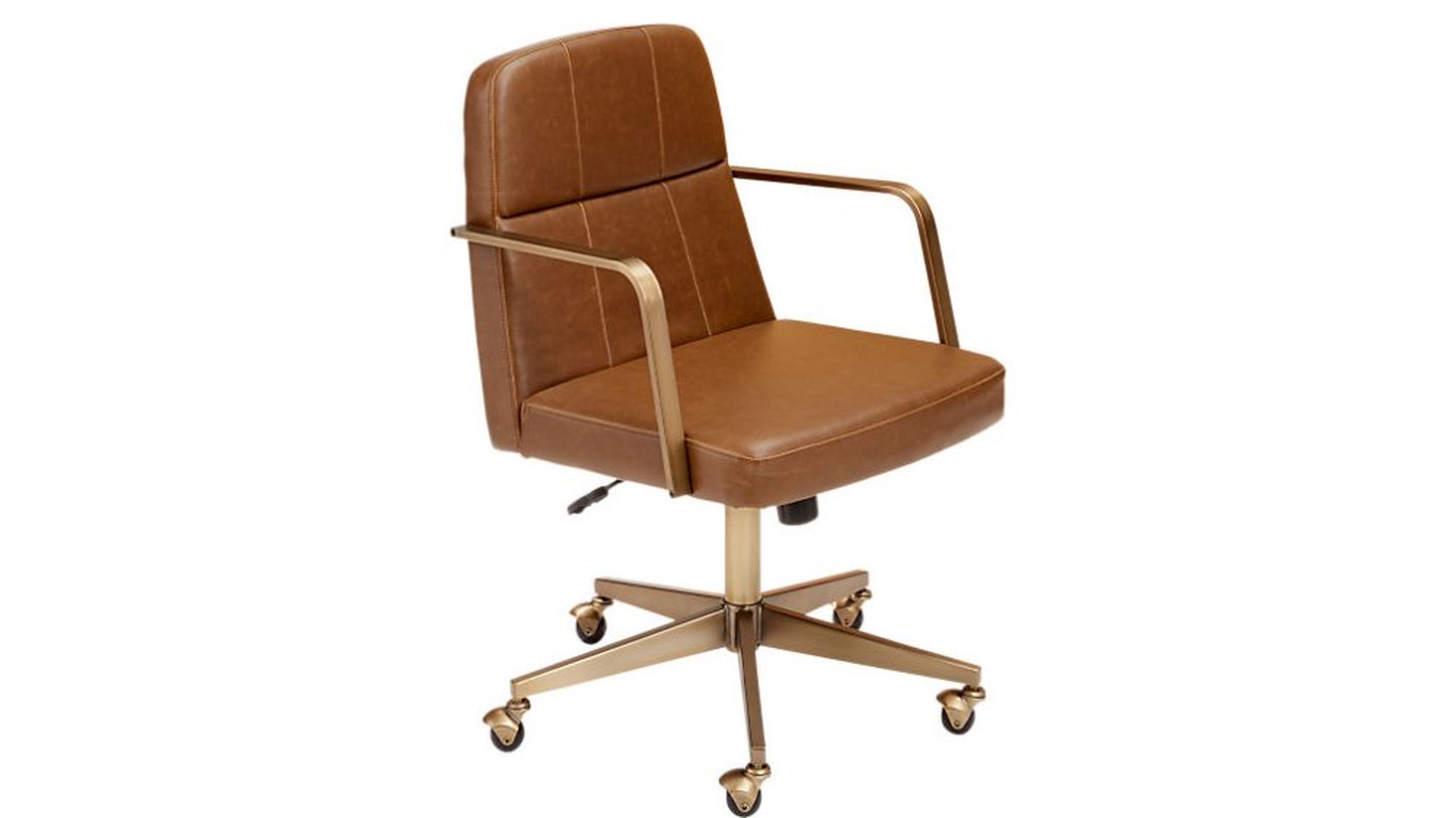 Draper Faux Leather Office Chair - CB2