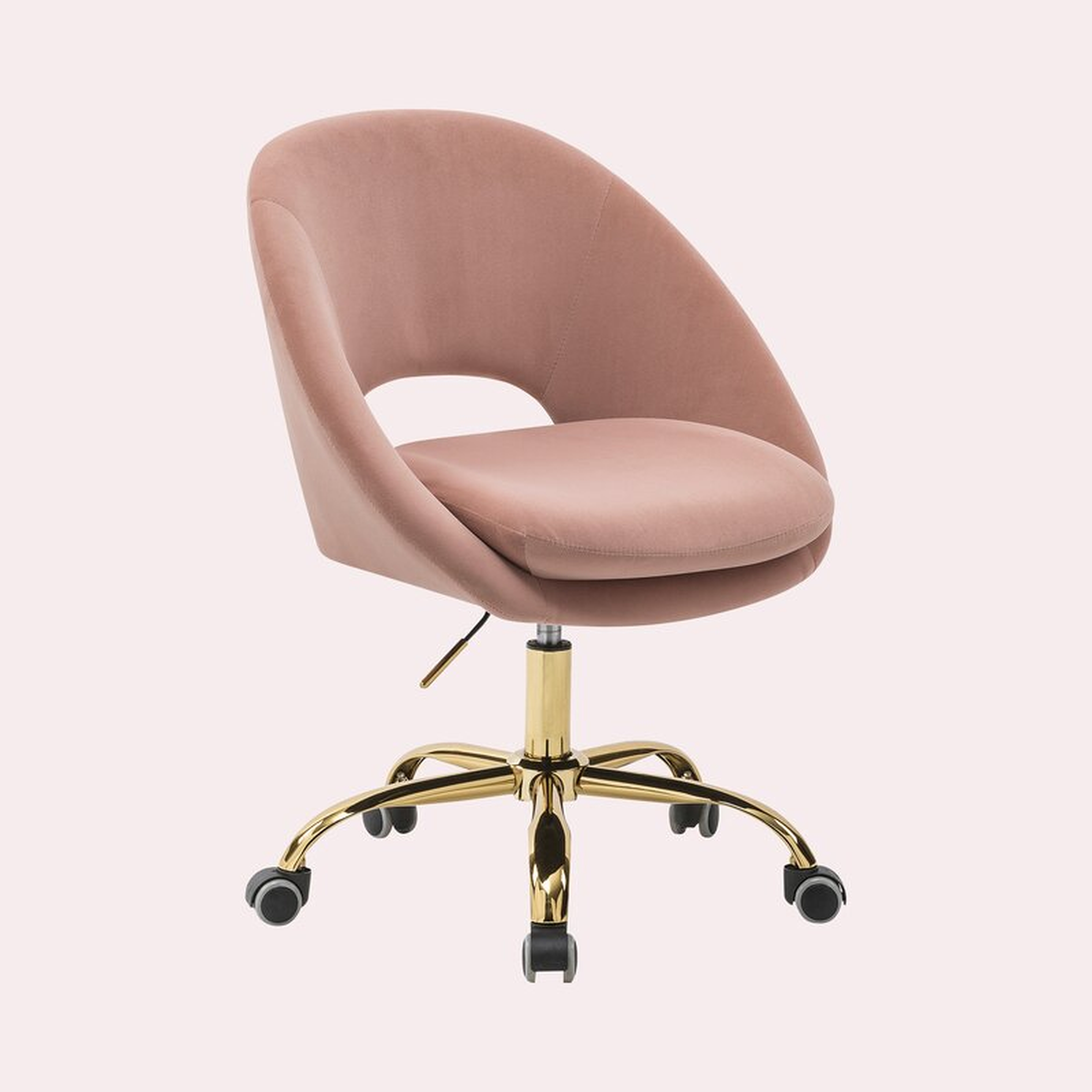 Lourdes Task Chair, Pink - Wayfair