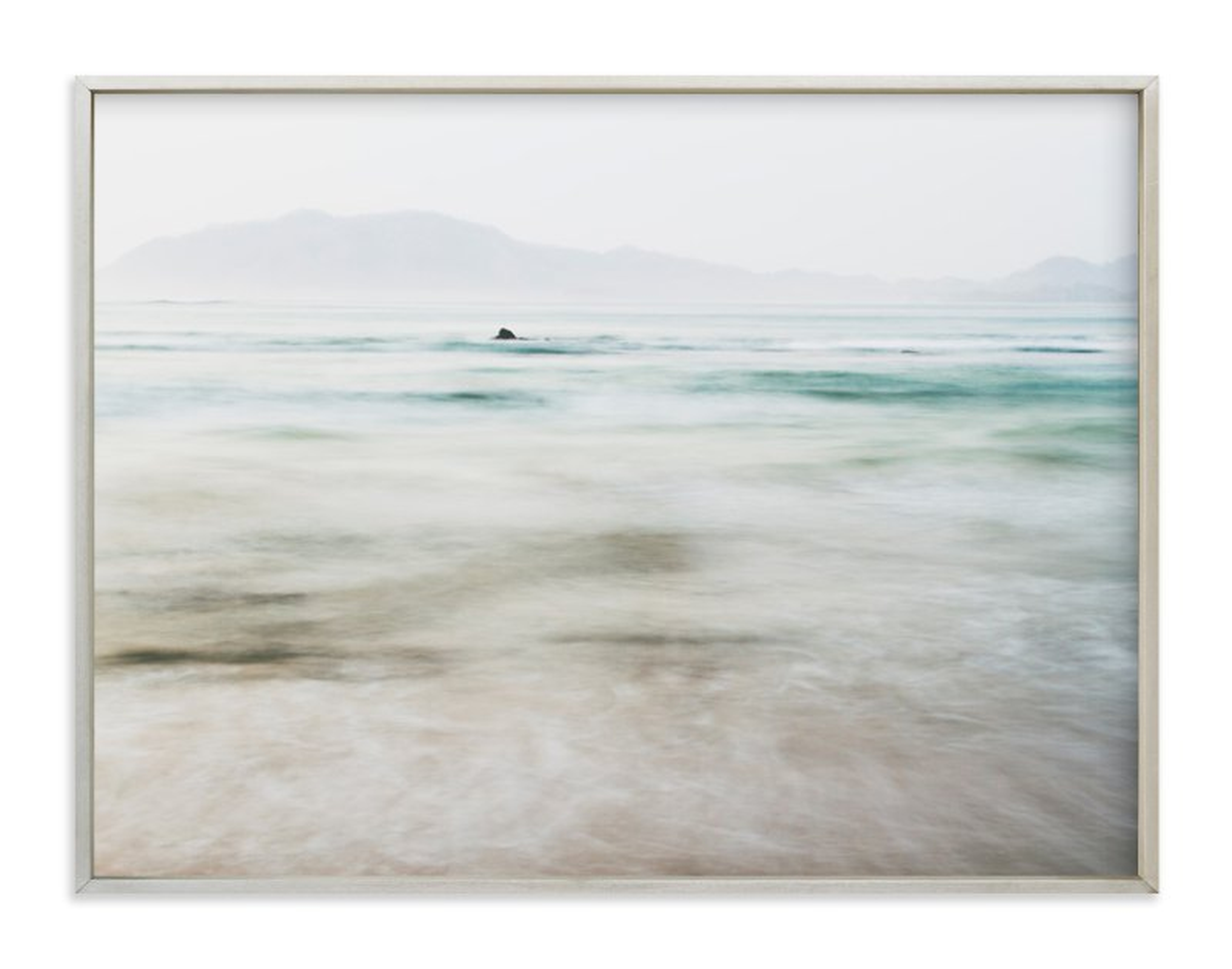 the pacific - 40" x 30" - champagne silver - Minted
