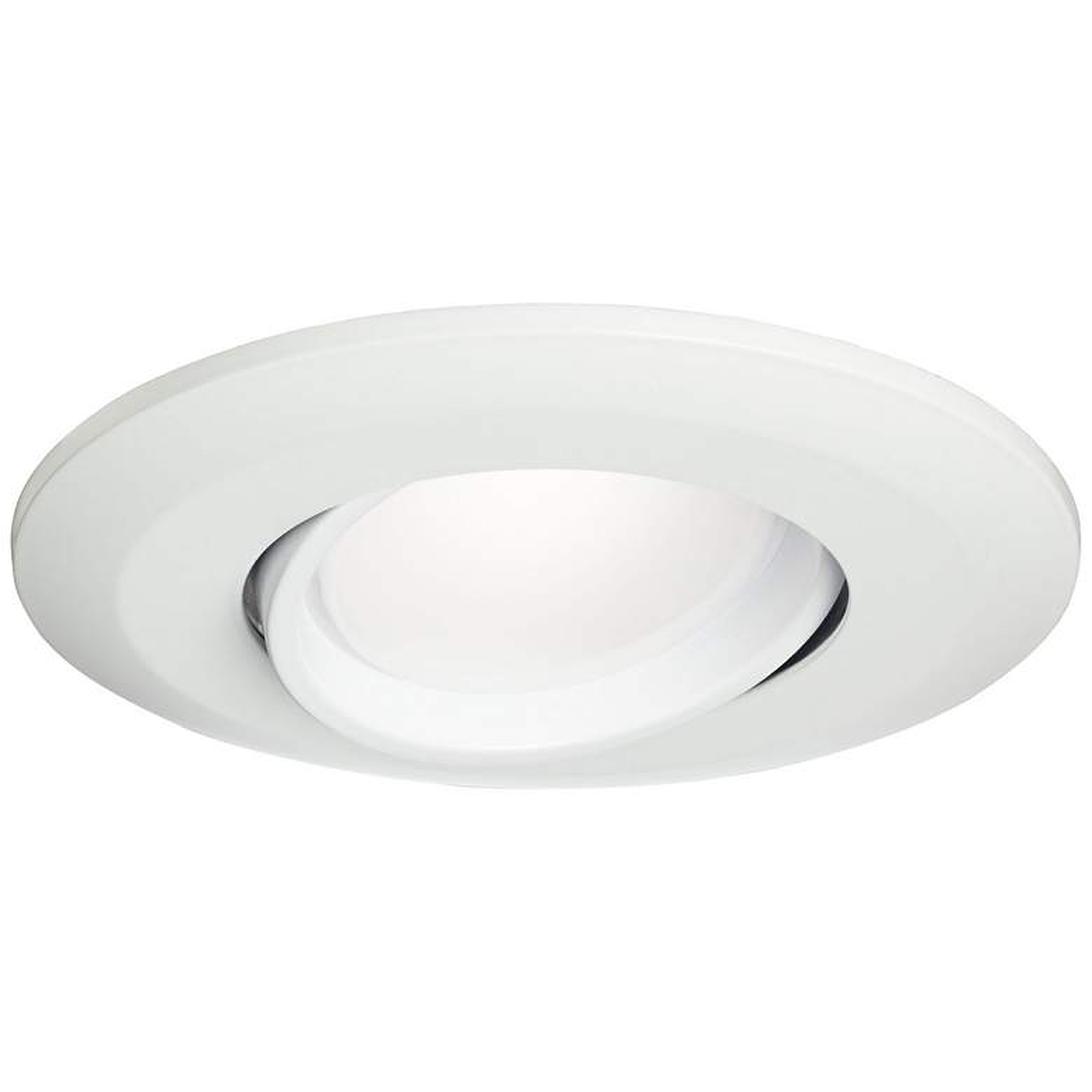 5"/6" White Gimbal Retrofit 15W LED Eyeball Downlight - Lamps Plus