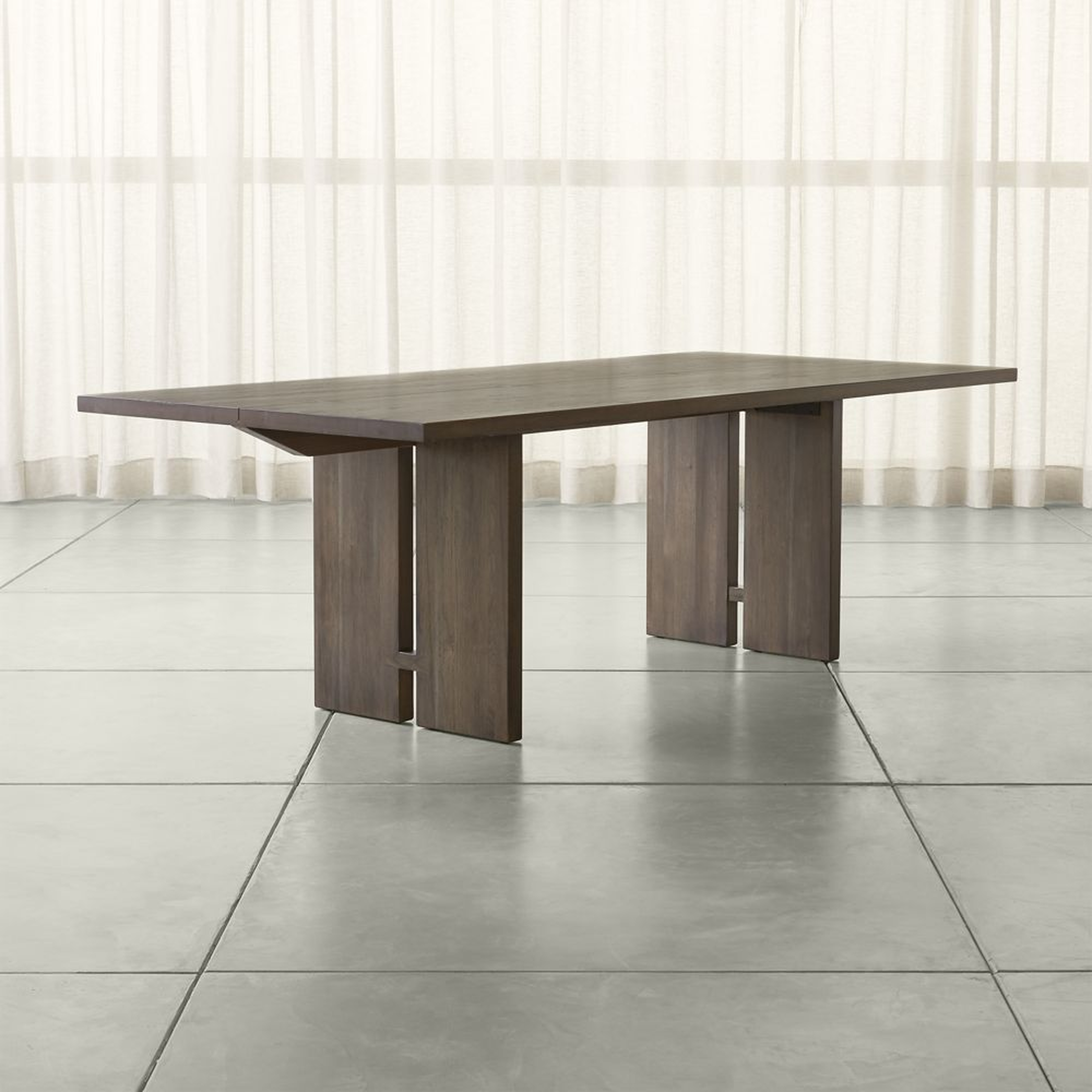 Monarch 92" Shiitake Dining Table - Crate and Barrel