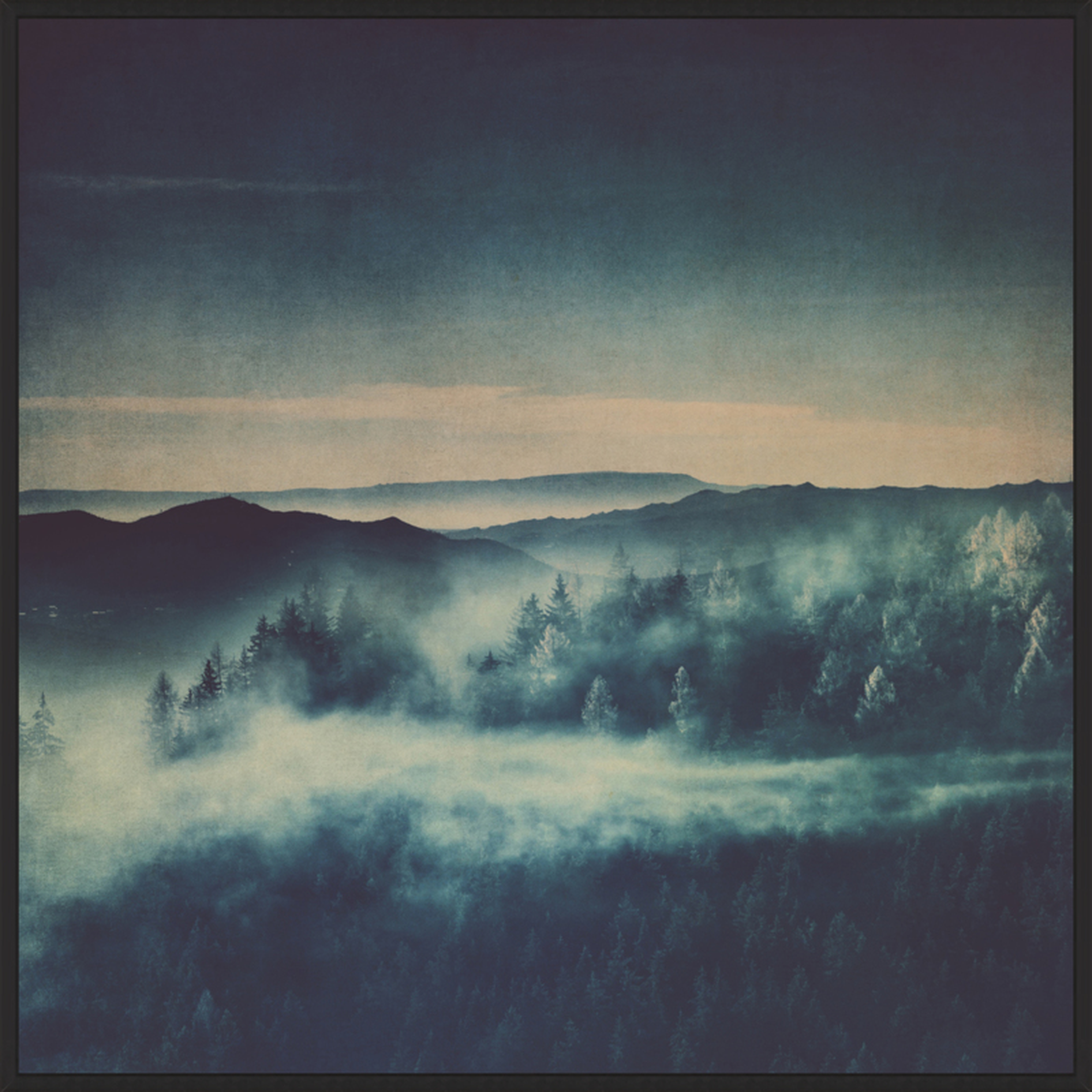 misty morning blues by Ingrid Beddoes for Artfully Walls - Artfully Walls