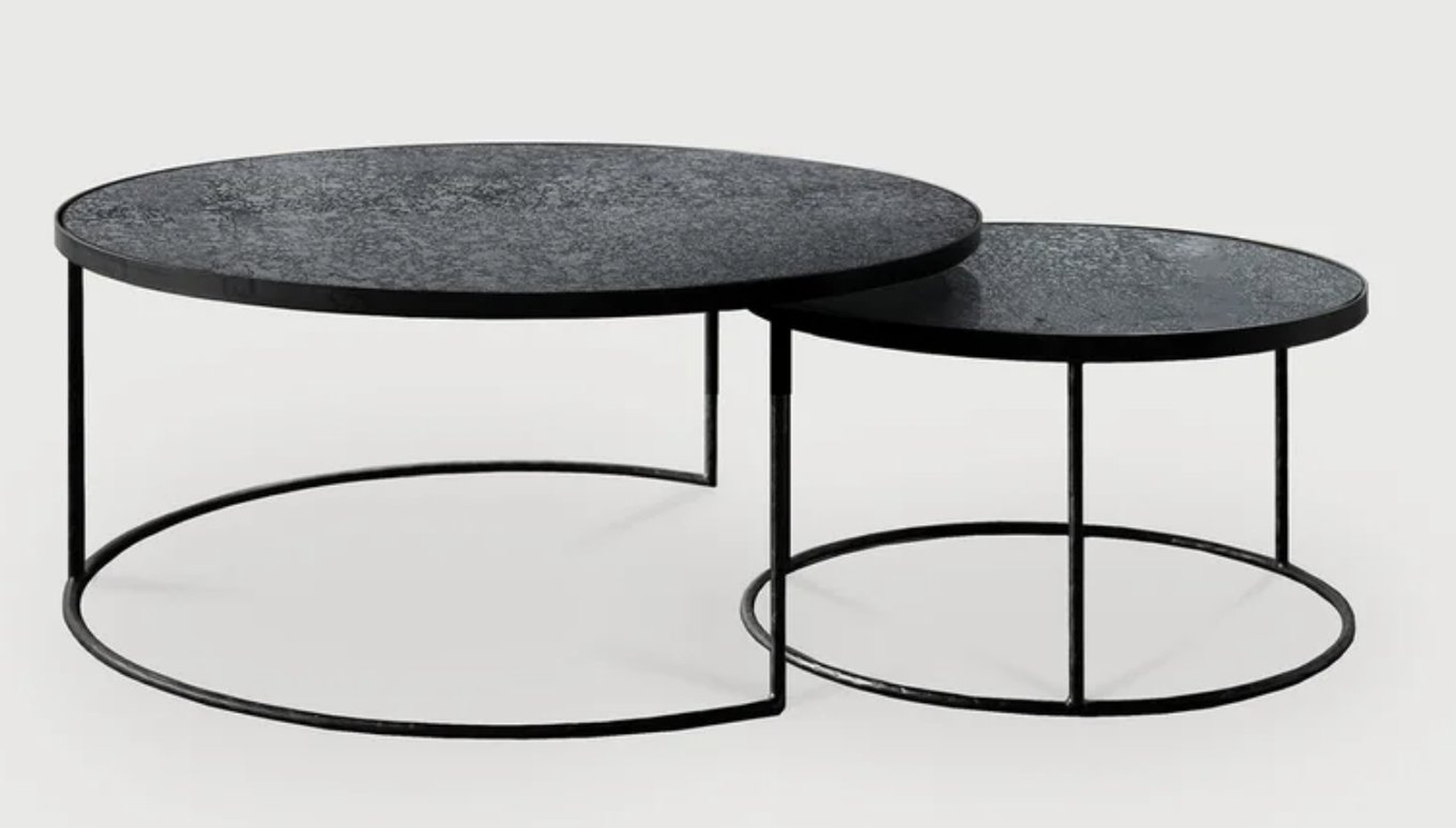Notre Monde Frame 2 Nesting Tables Table Top Color: Bronze - Perigold