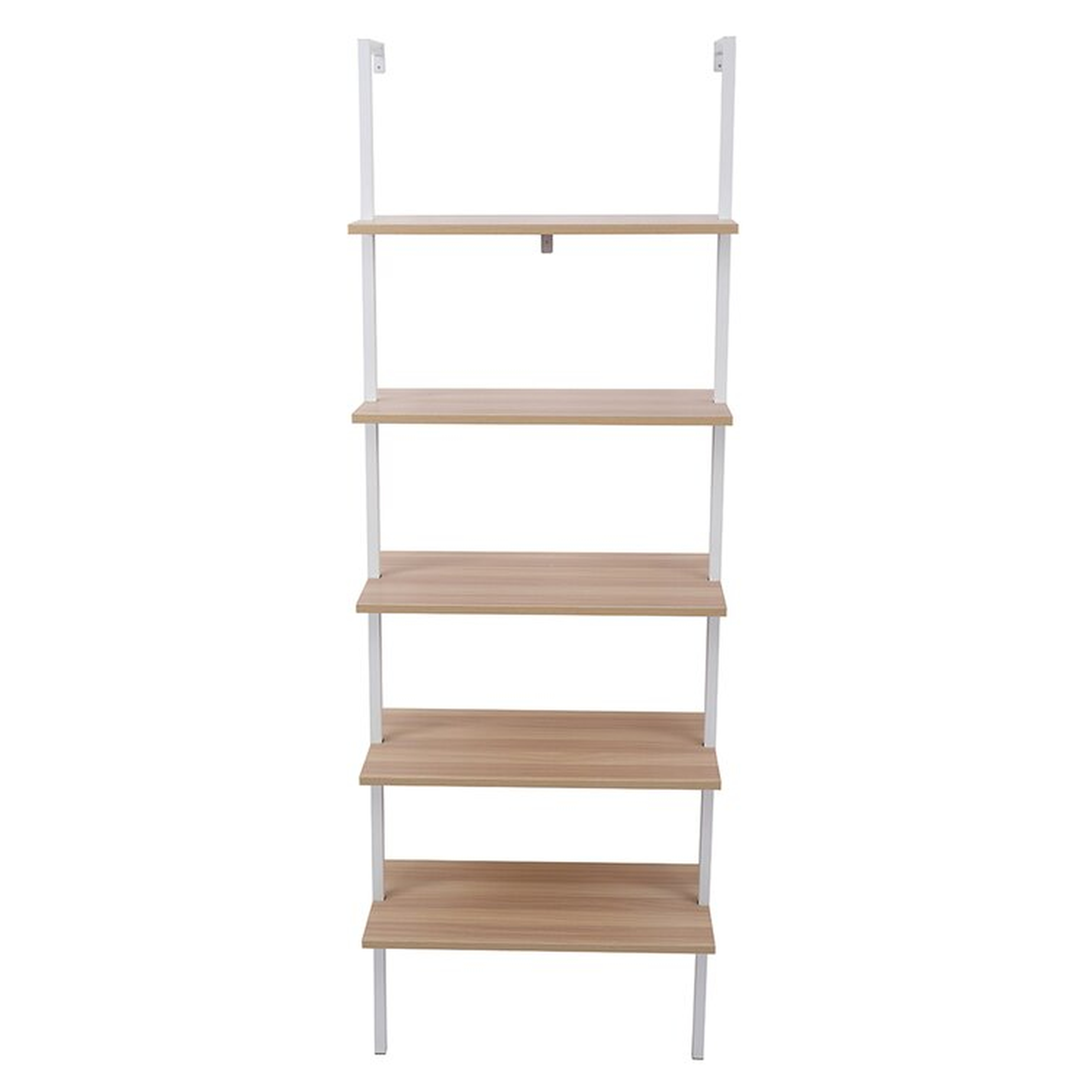 5-Tier Industrial Wood Ladder Bookcase With Metal Frame - Wayfair