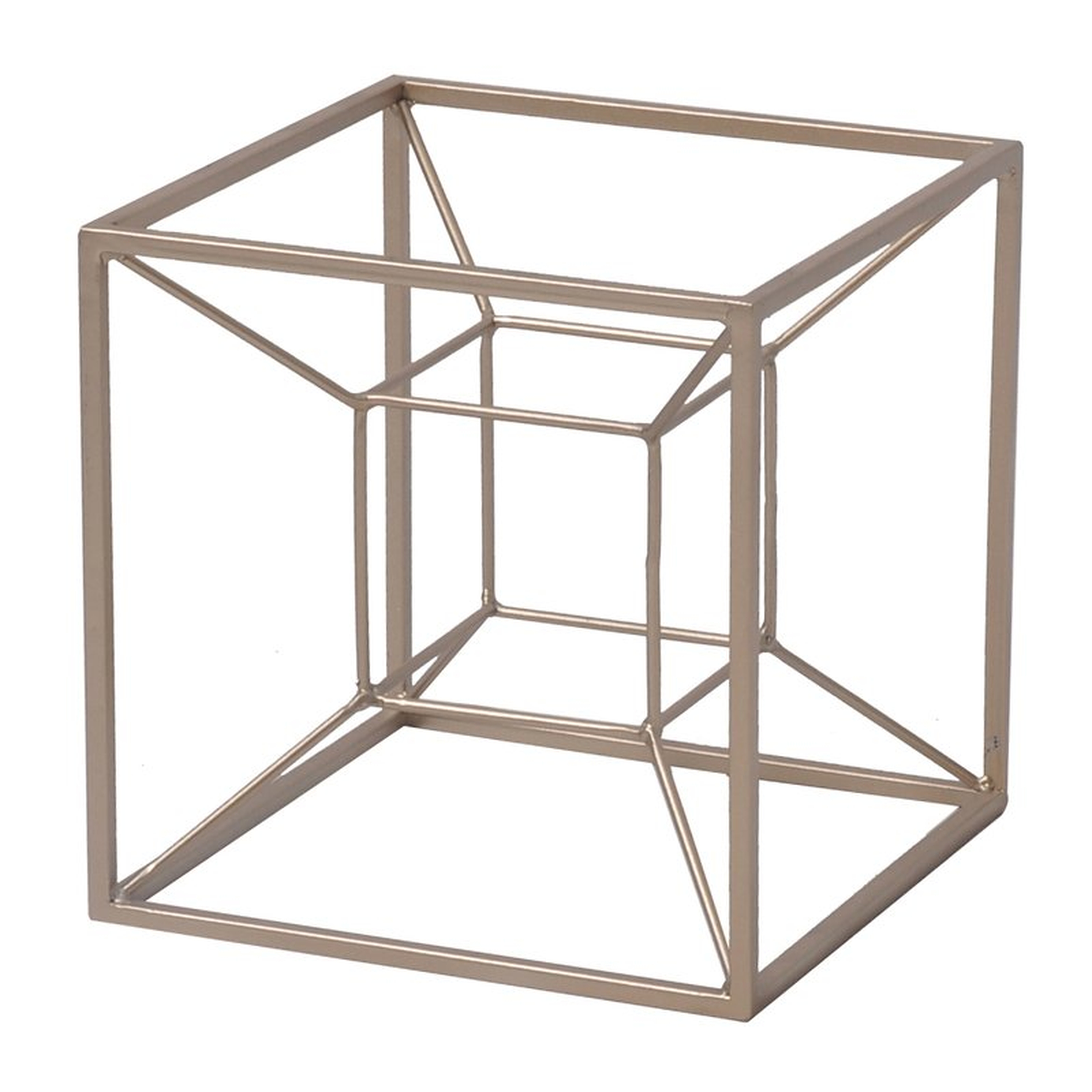 Moncada Tesseract Shaped Table Sculpture - Wayfair