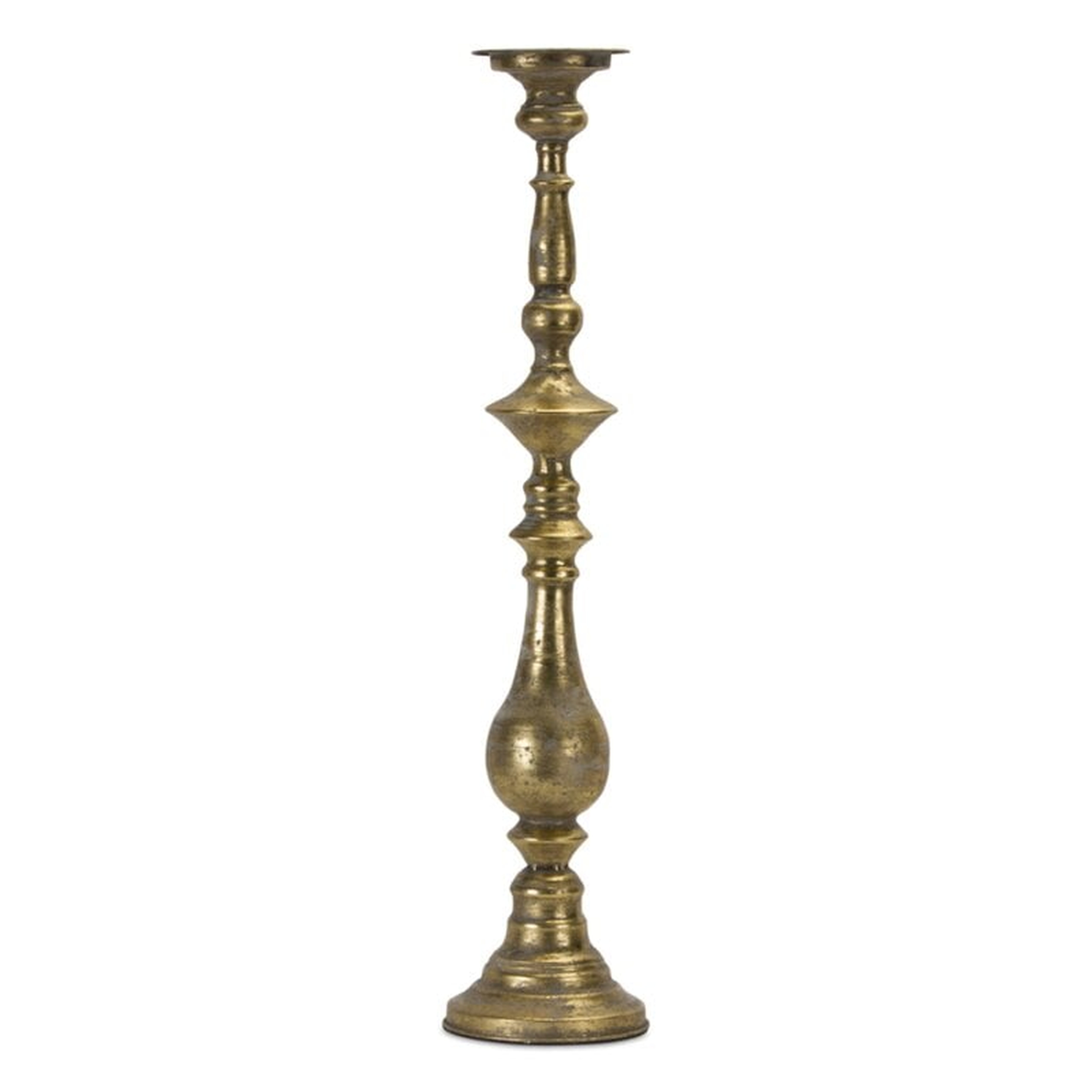 28" Metal Floor Candlestick - Wayfair