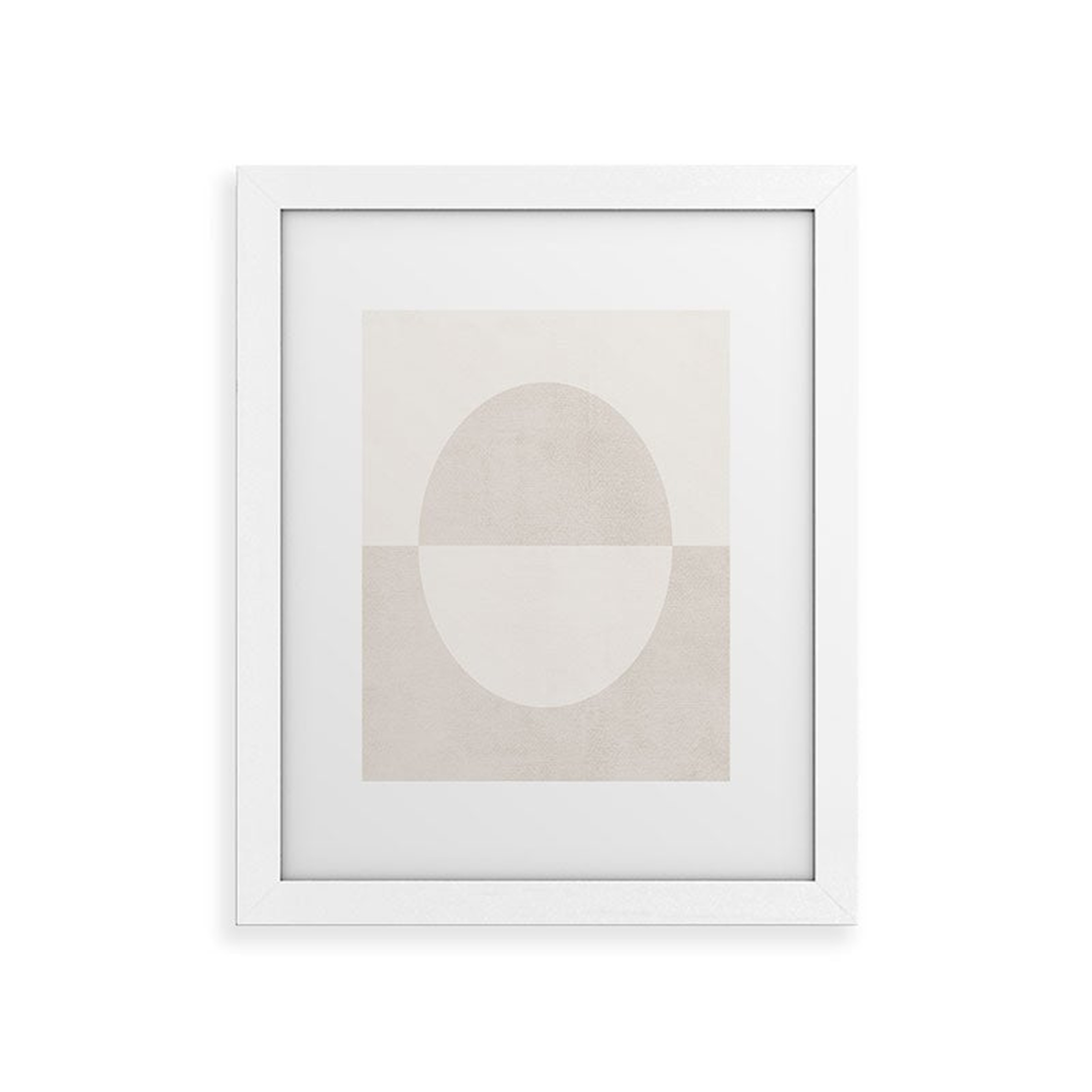 Round by almostmakesperfect - Framed Wall Art Basic White 14" x 16.5" - Wander Print Co.