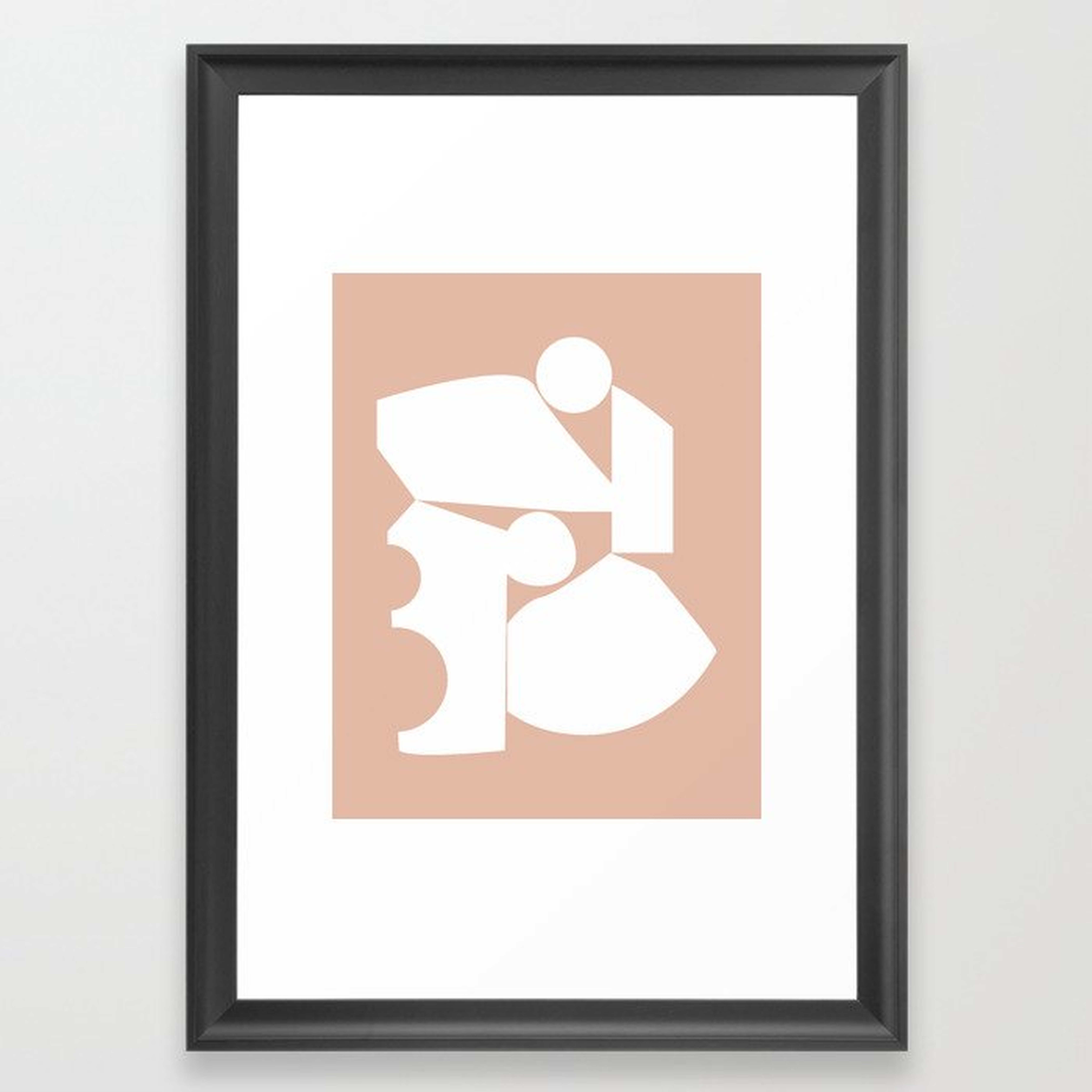 Shape study #16 - Inside Out Collection Framed Art Print by Mpgmb - Society6