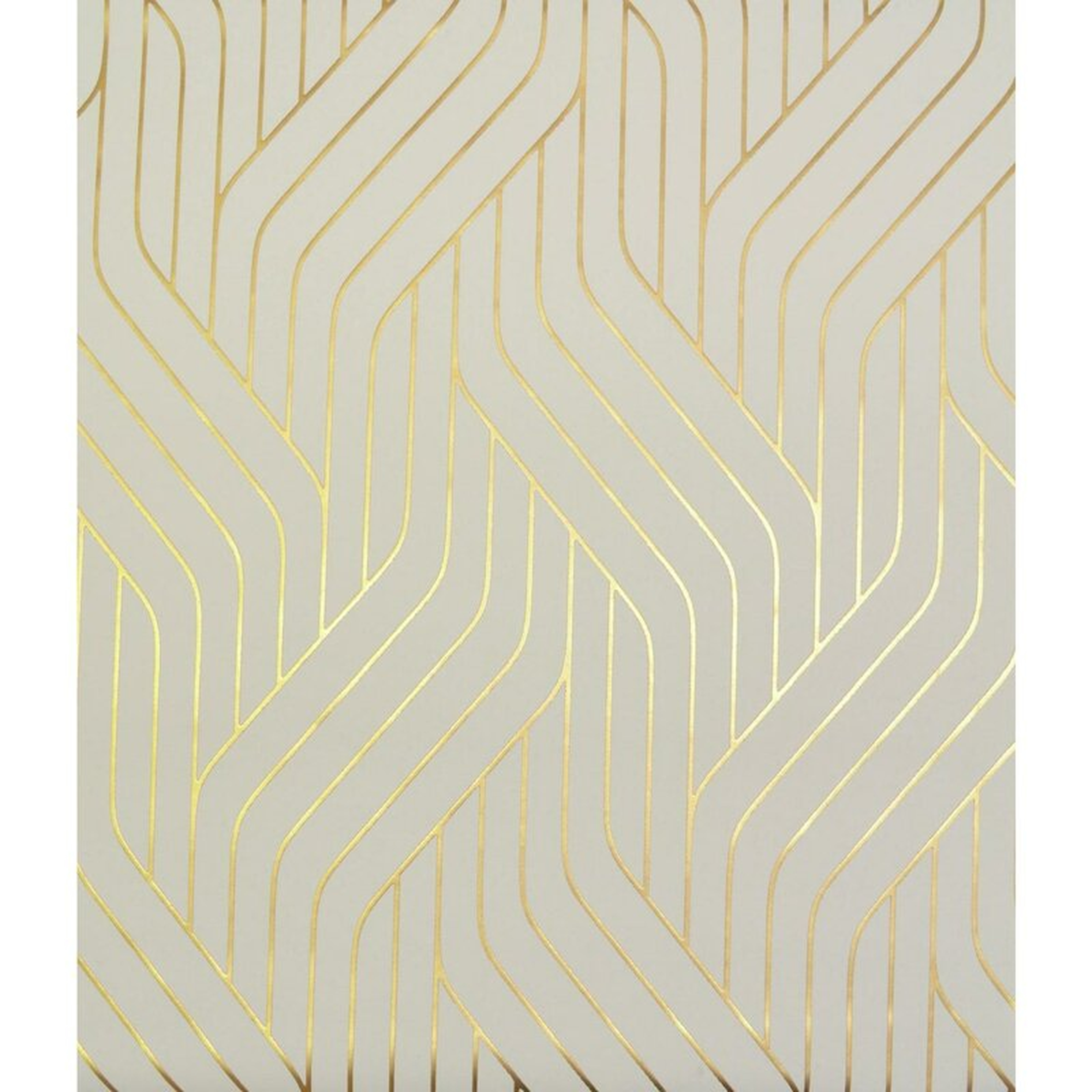 Antonia Vella Ebb and Flo Metallic/Foiled Wallpaper - Wayfair