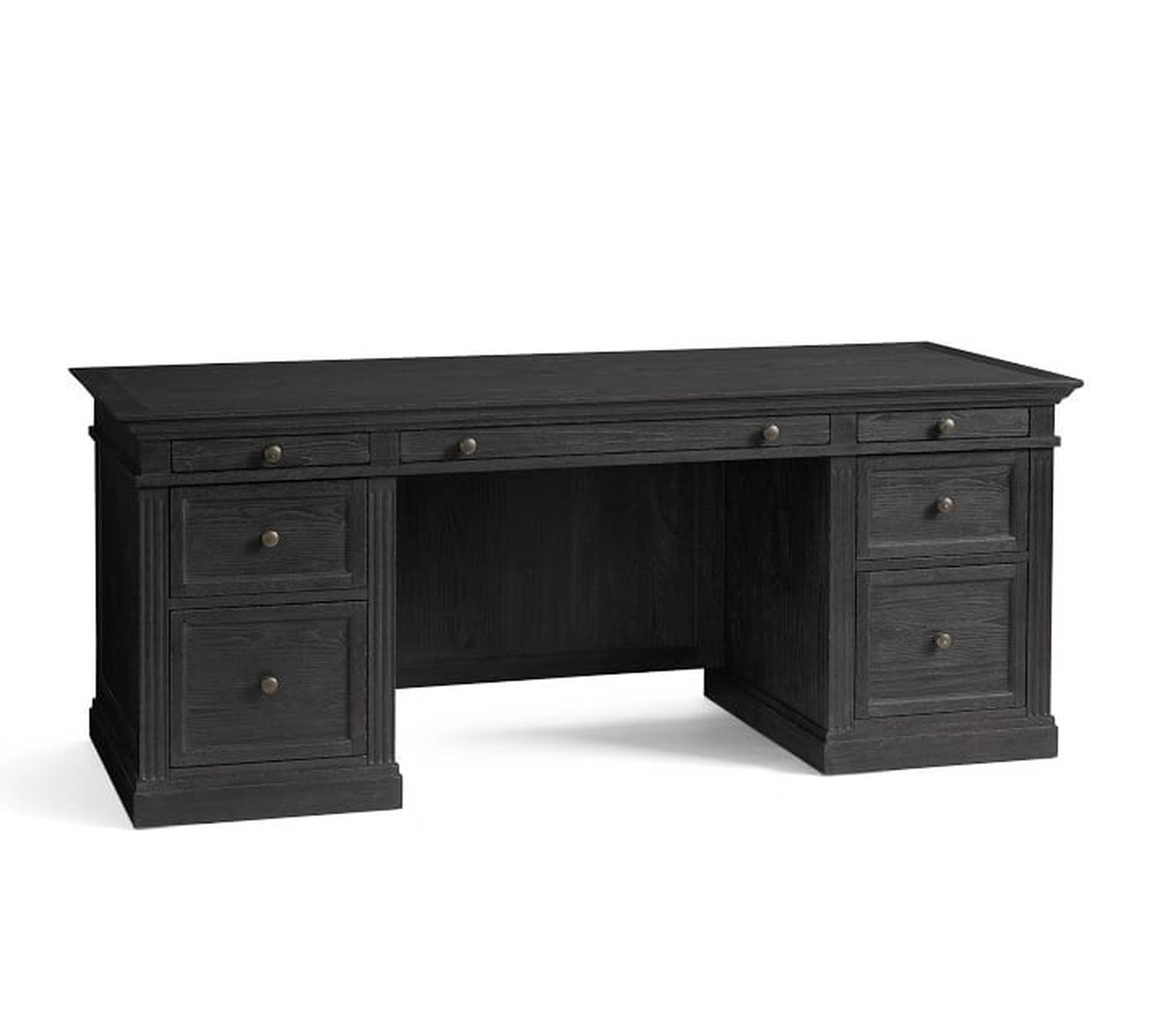 Livingston 75" Executive Desk with Drawers - Pottery Barn