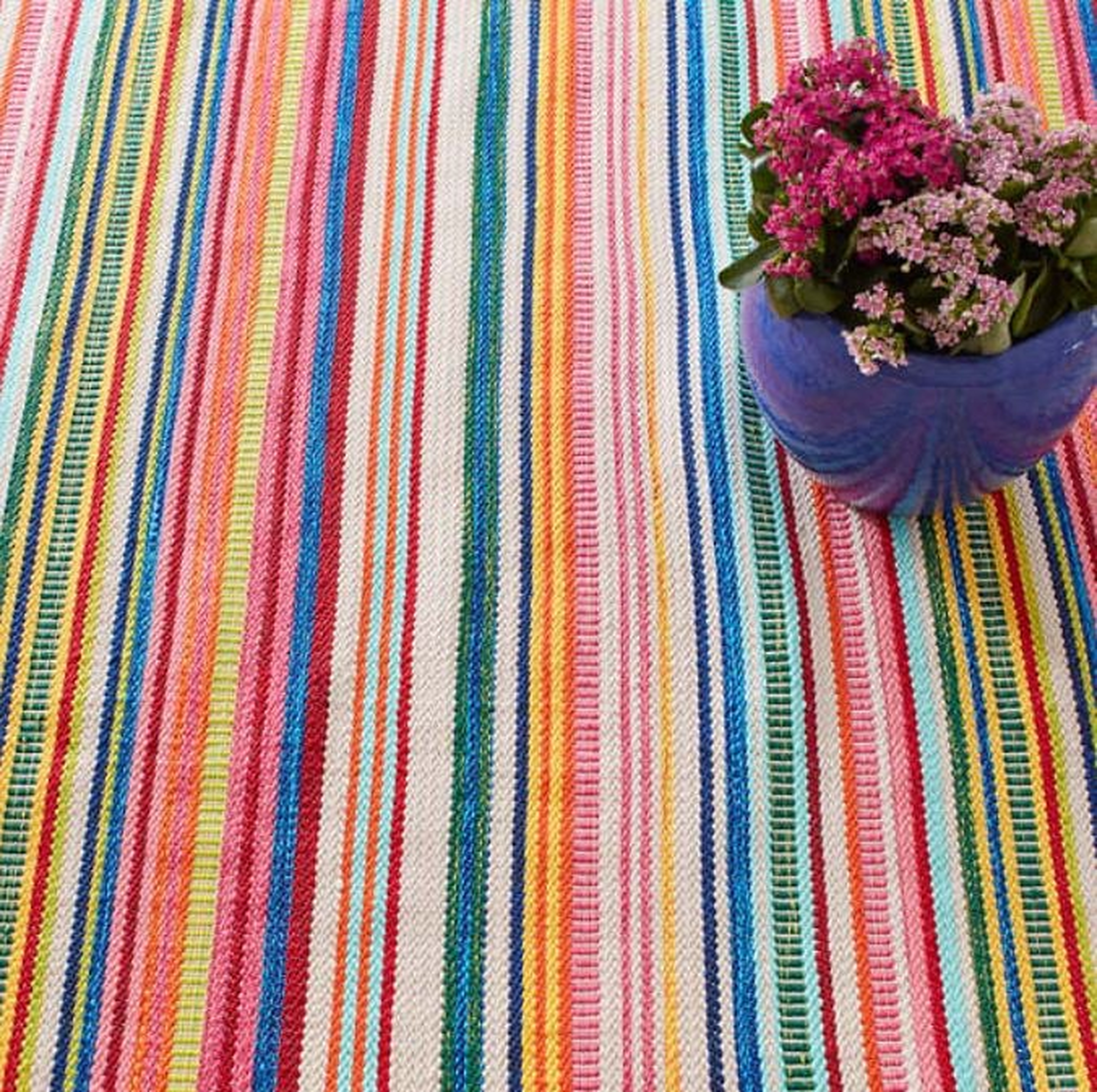 BRIGHT STRIPE INDOOR/OUTDOOR RUG - Dash and Albert