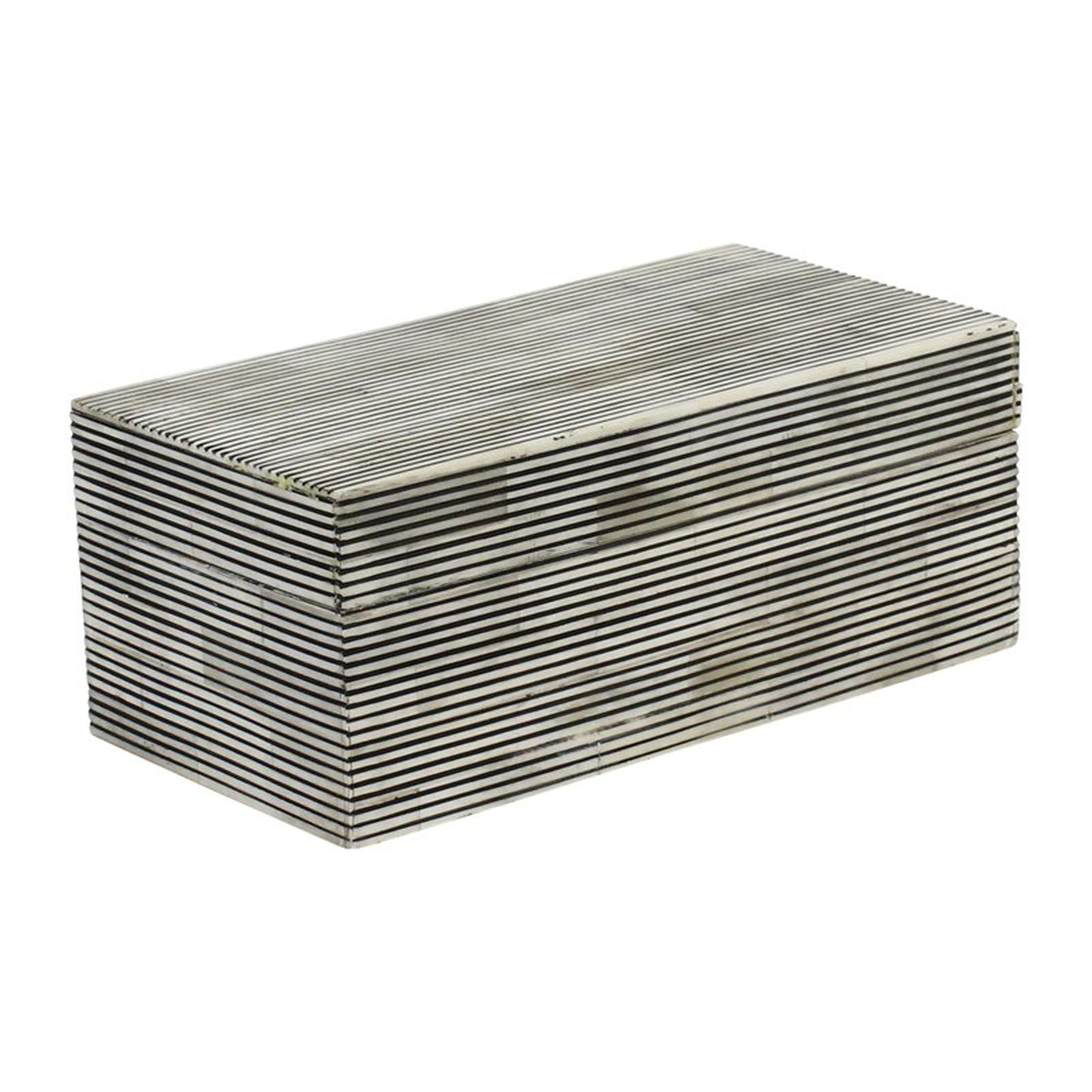 Pinstripe Decorative Box - Wayfair