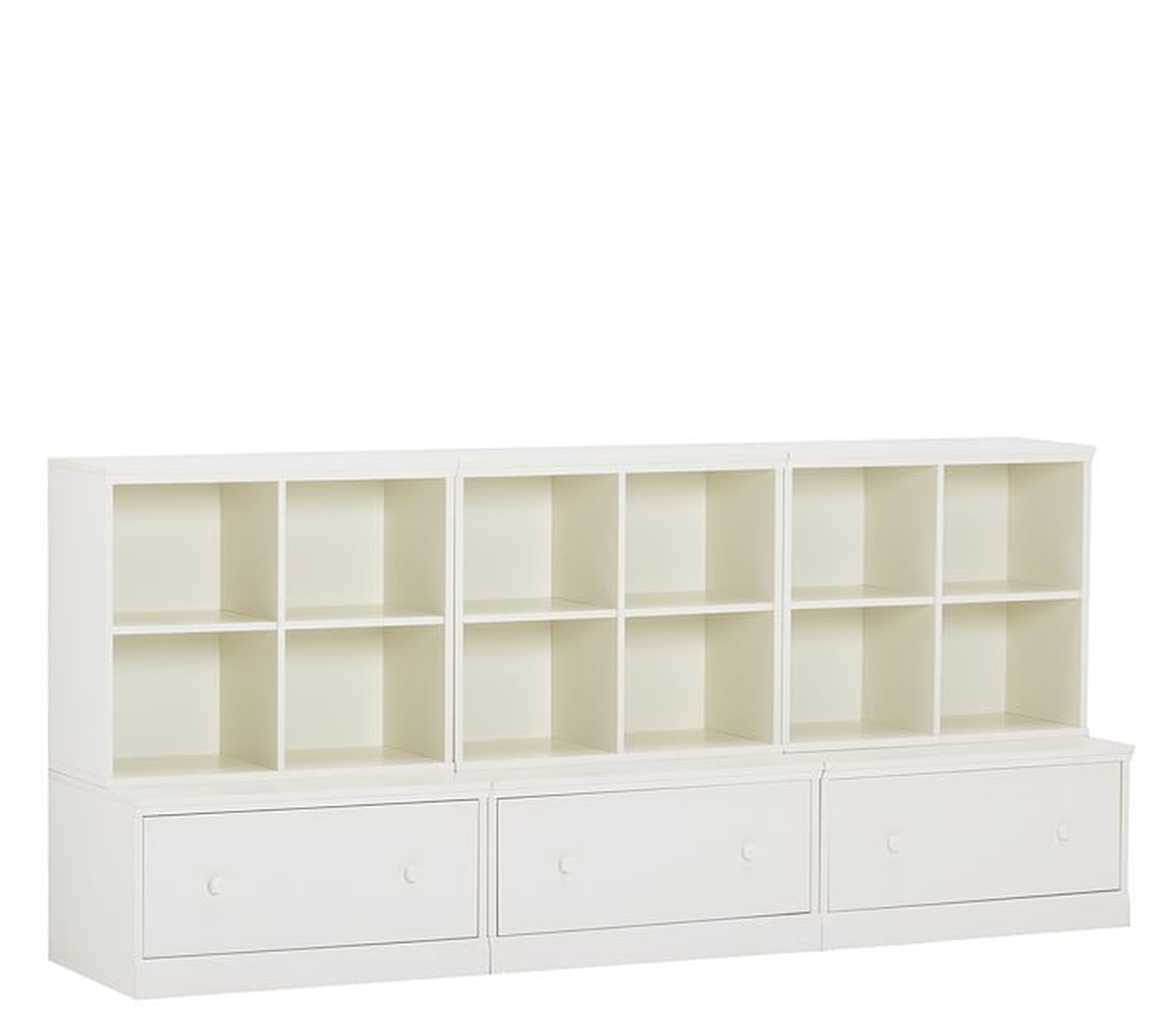 Cameron 3 Cubby & 3 Drawer Base Set, Simply White, UPS - Pottery Barn Kids