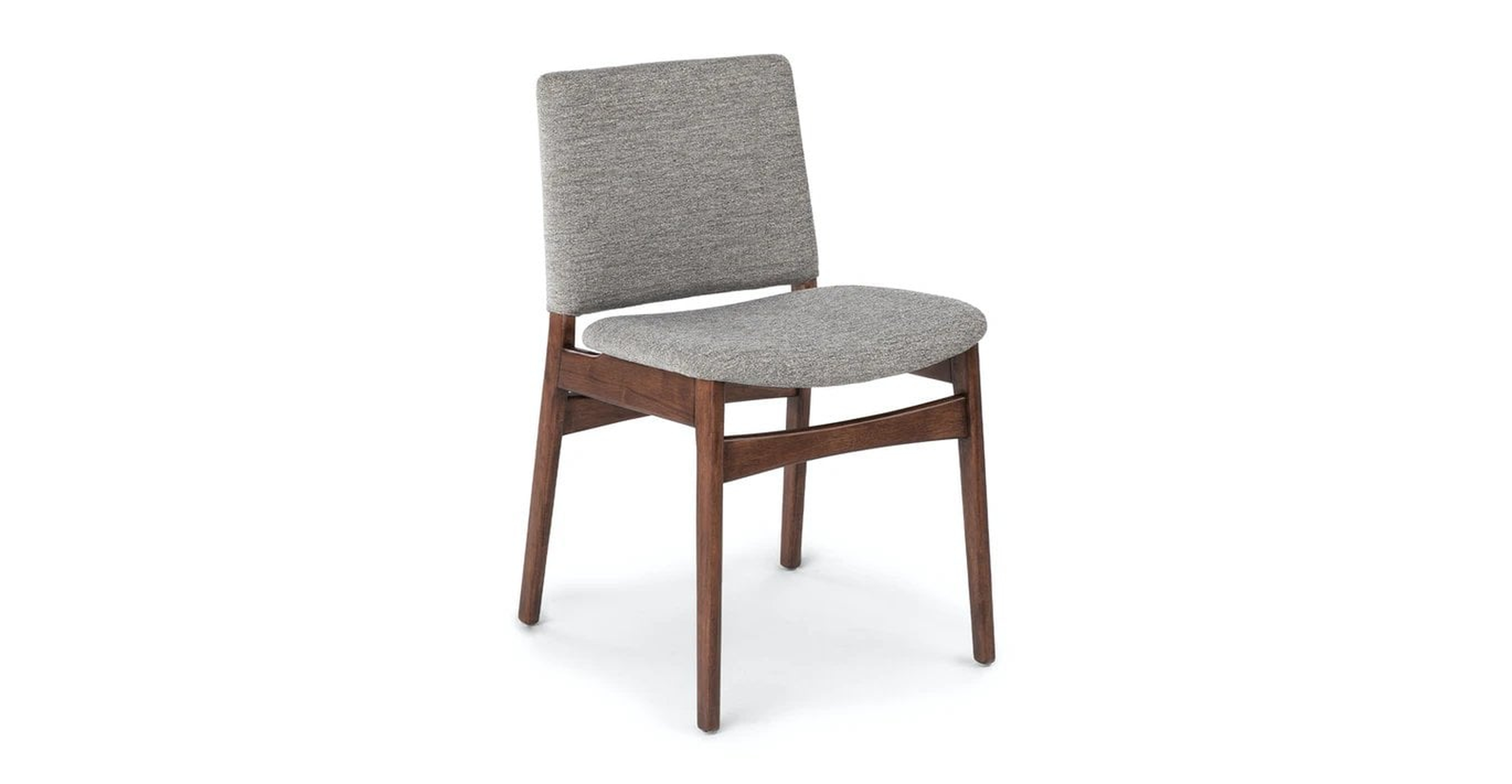 Nosh Quarry Gray Walnut Dining Chair - Article