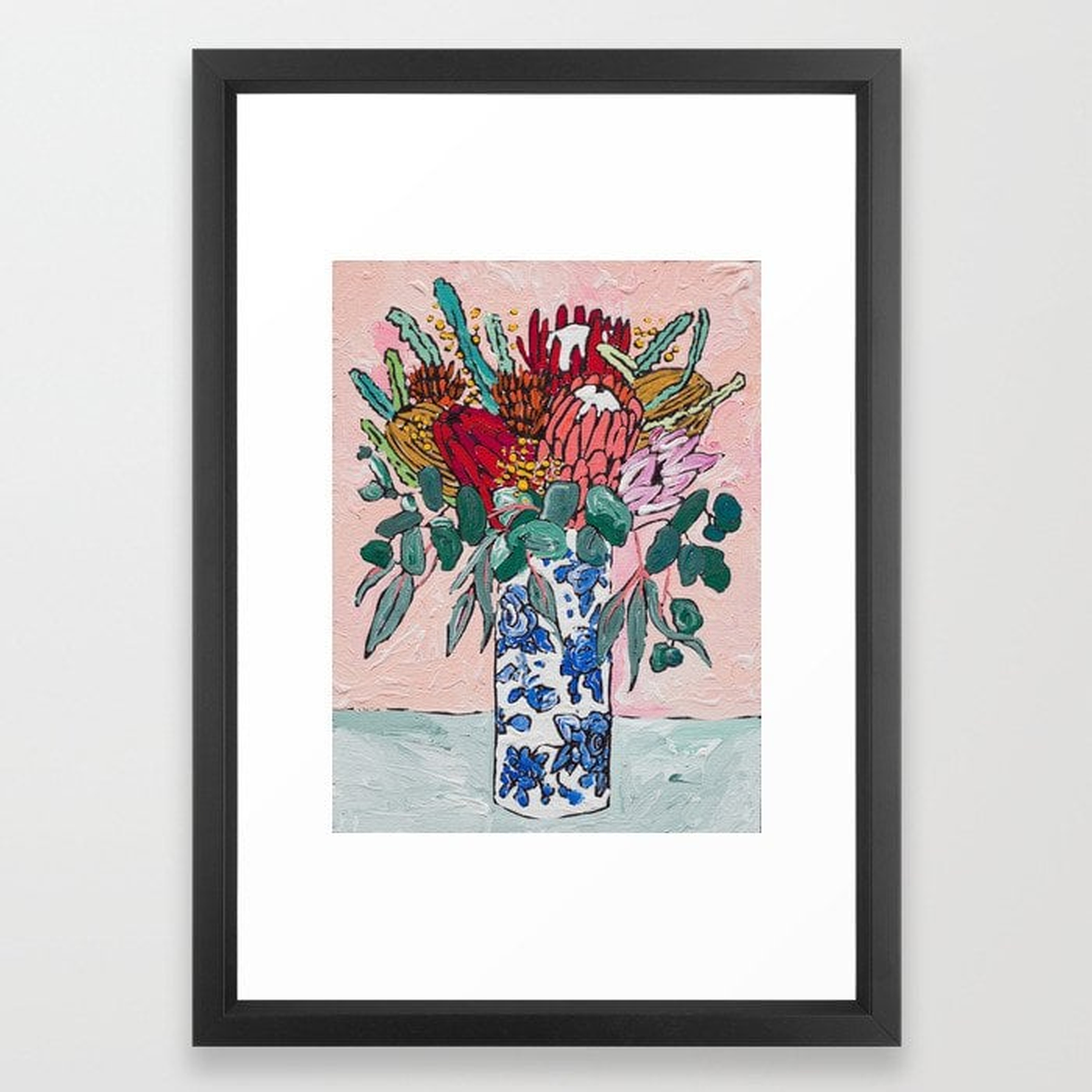 Australian Native Bouquet of Flowers after Matisse Framed Art Print - Society6
