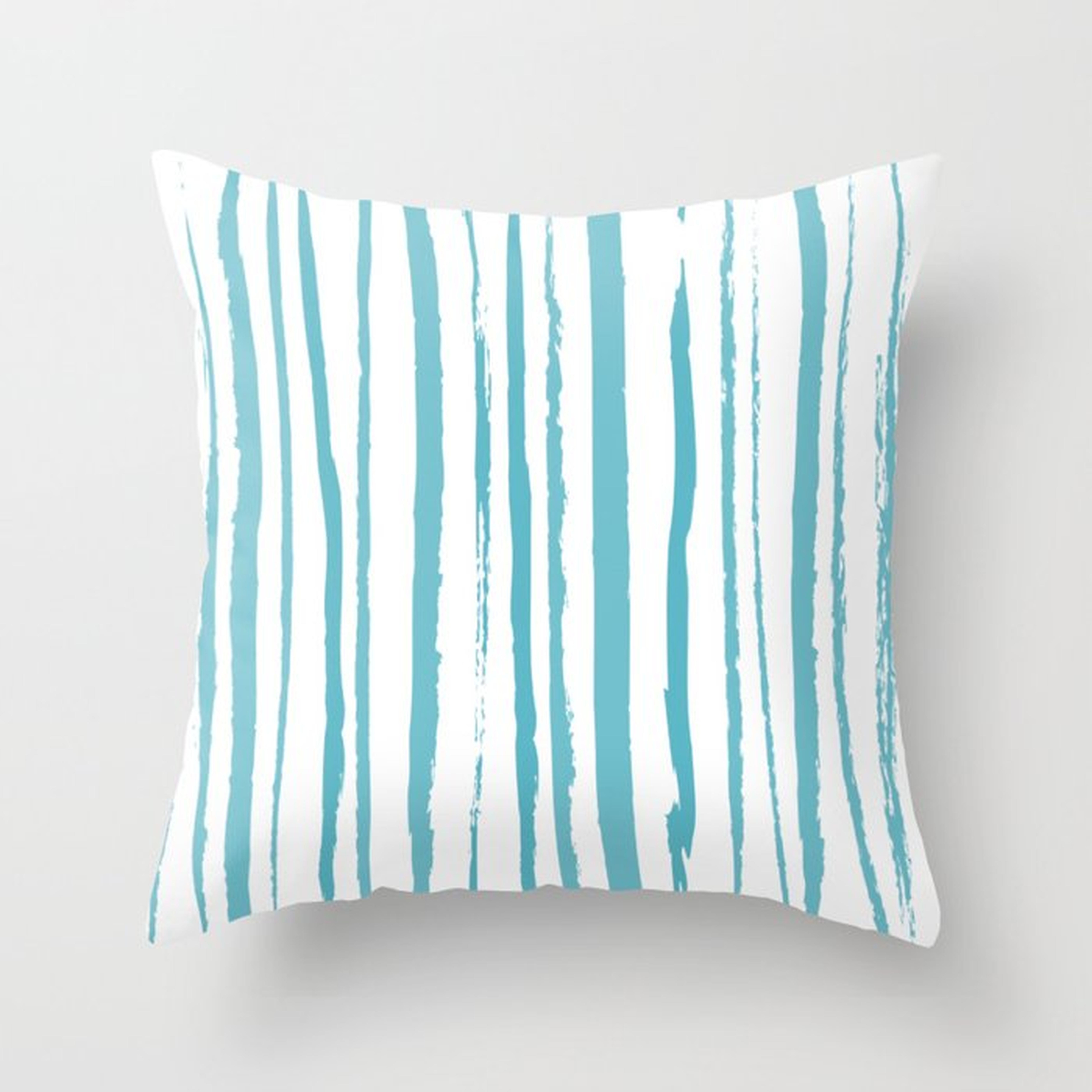 blue streaky pattern Throw Pillow - Society6