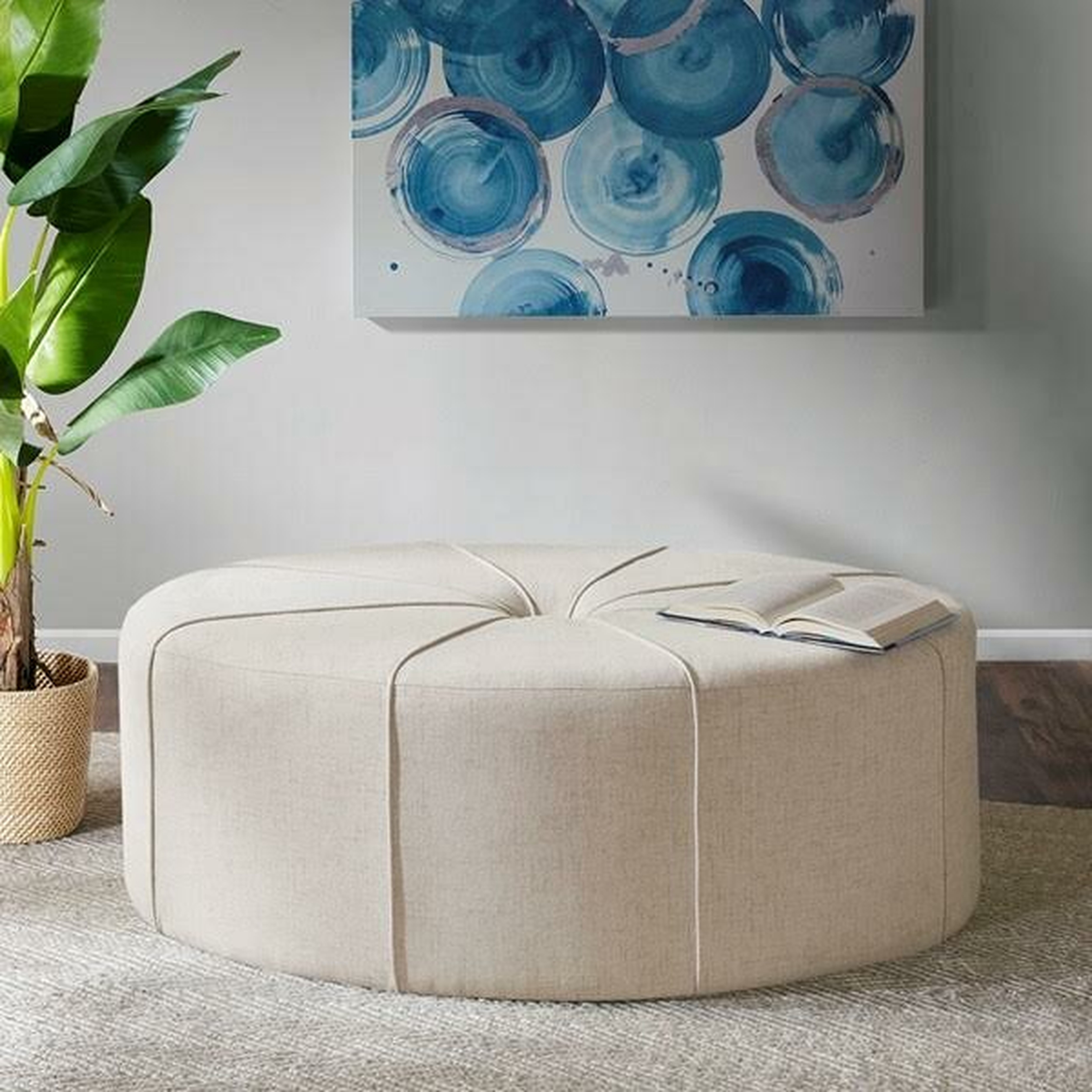 Telly Oval Tufted Cocktail Ottoman - AllModern