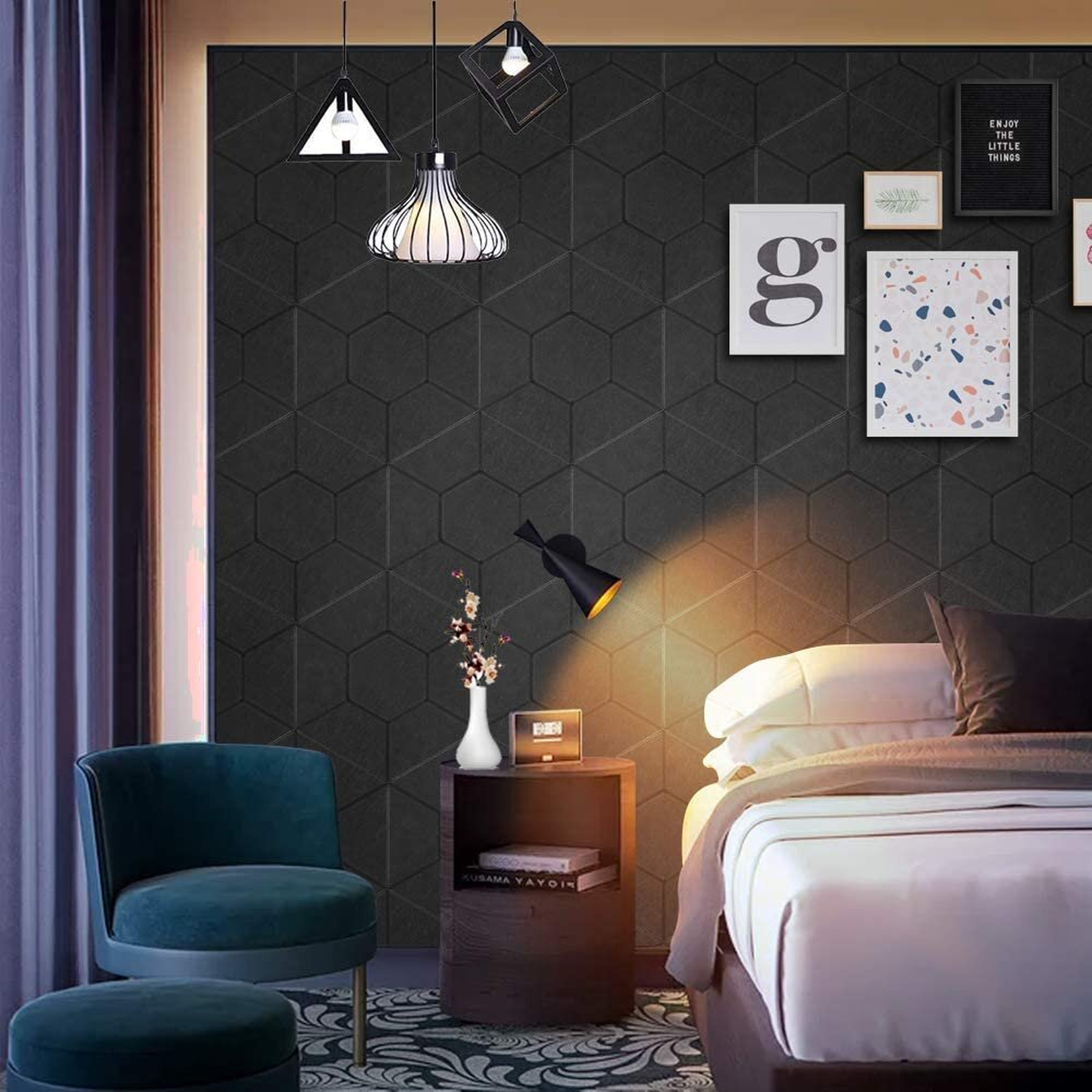 12 Pack Hexagon Acoustic Panels Sound Proof Foam Panels Sound Proof Padding,Beveled Edge Sound Absorbing Panel, Acoustic Treatment For Home&Offices  12 Pack Hexagon Acoustic Panels Sound Proof Foam Panels Sound Proof Padding,Beveled Edge Sound Absorbing P - Wayfair