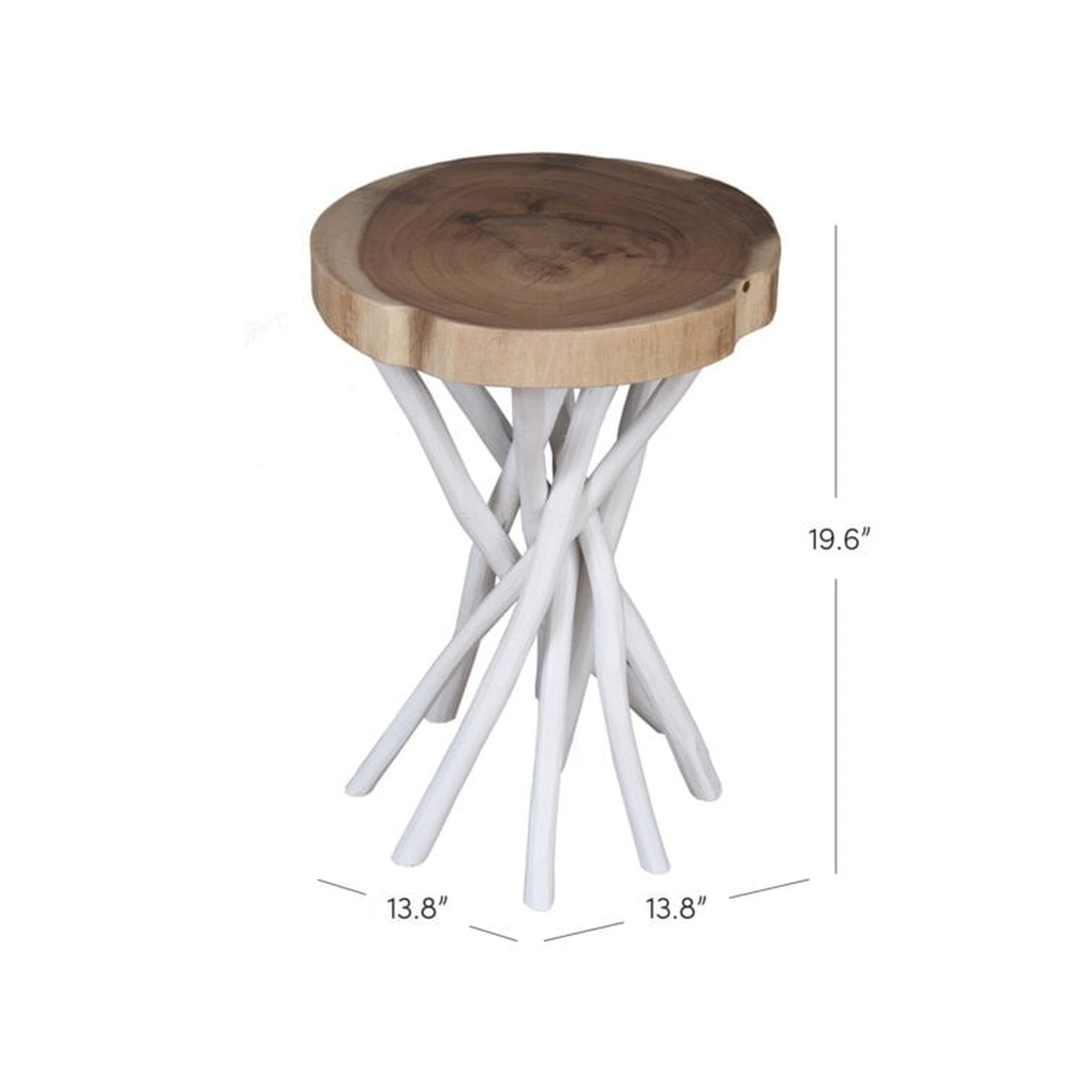 Mader Solid Wood Pedestal End Table - Wayfair