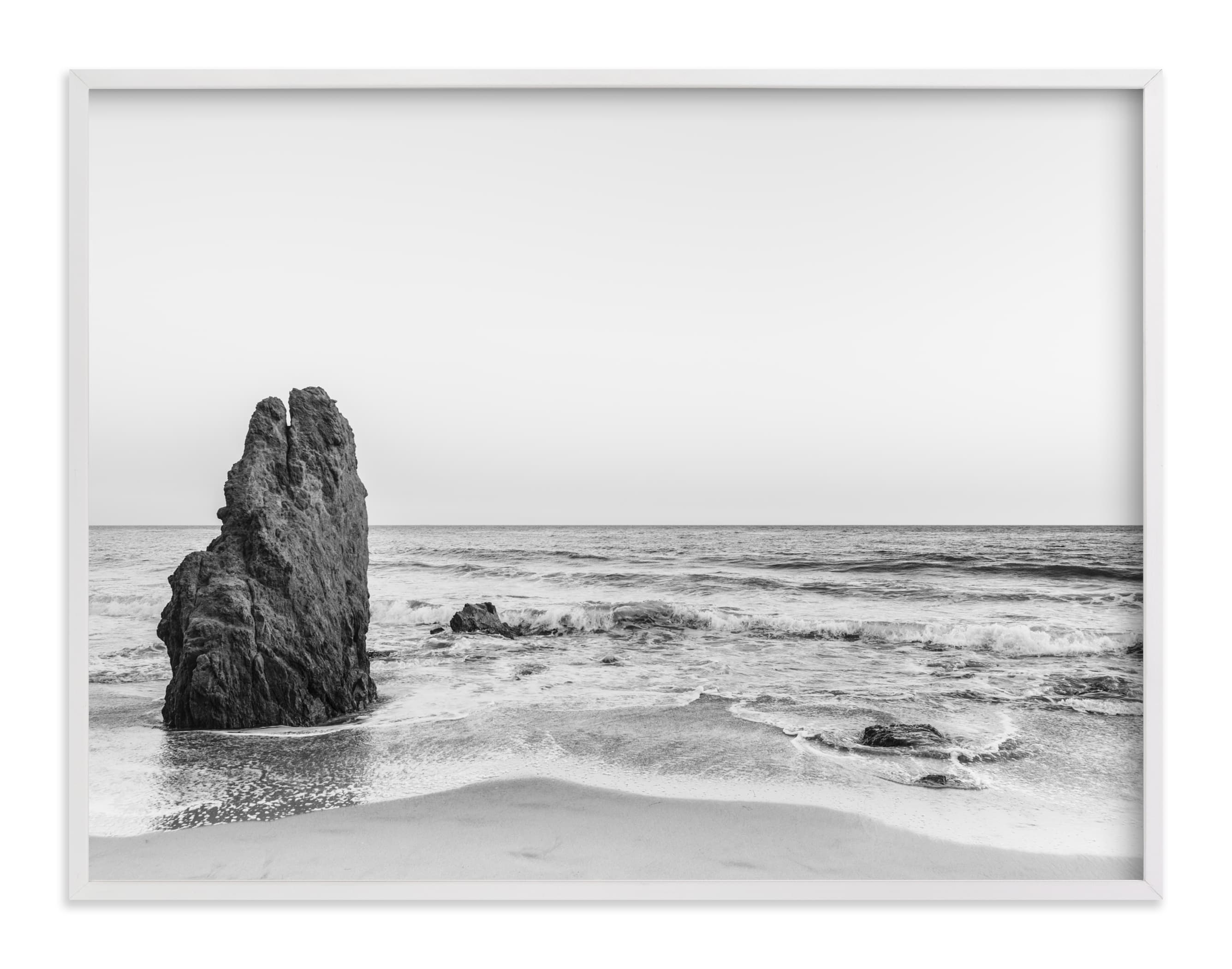 Malibu View No. 2  - 40" x 30" - white wood frame - Minted