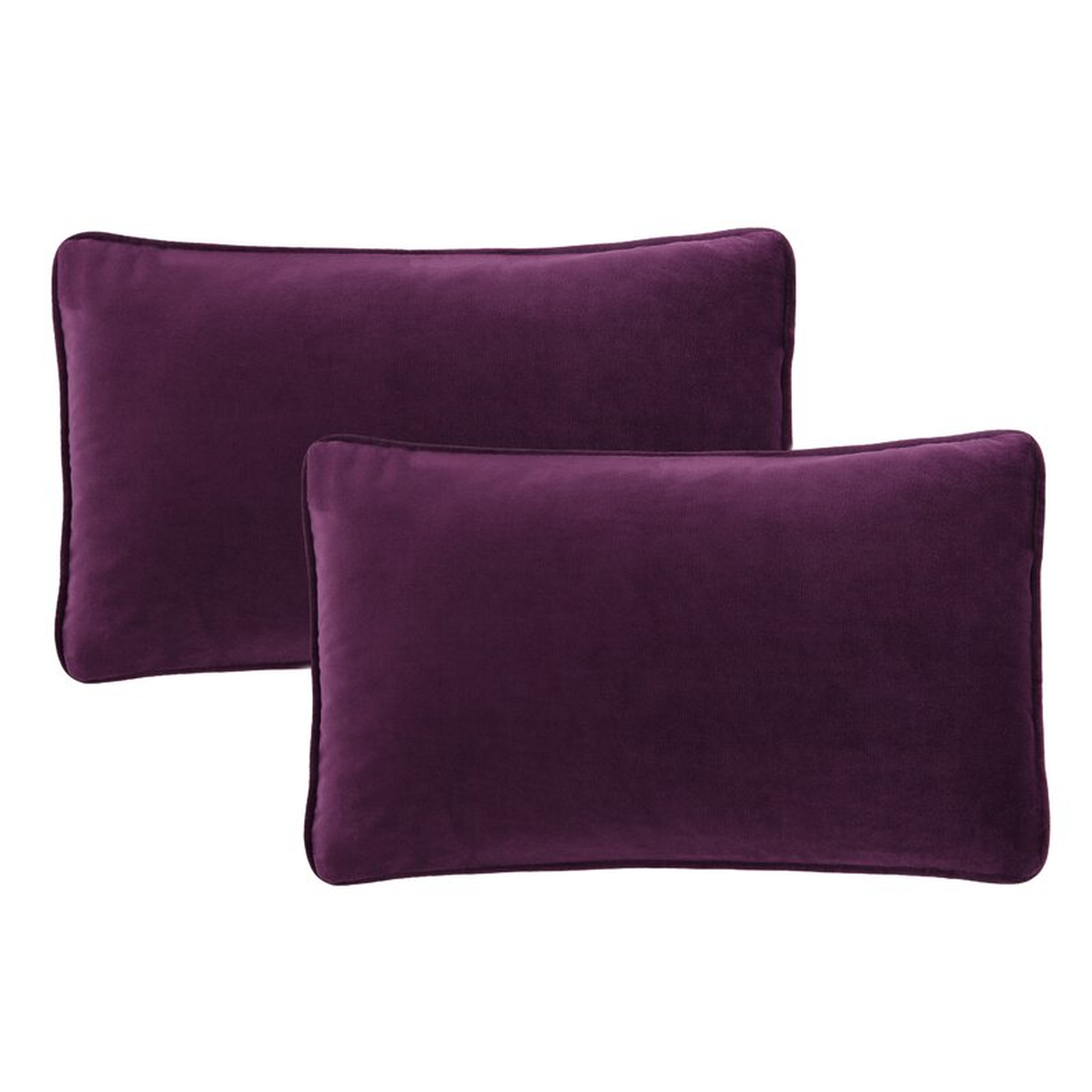 Latitude Run® Solid Color Velvet Decorative Throw Pillow Cover - Wayfair