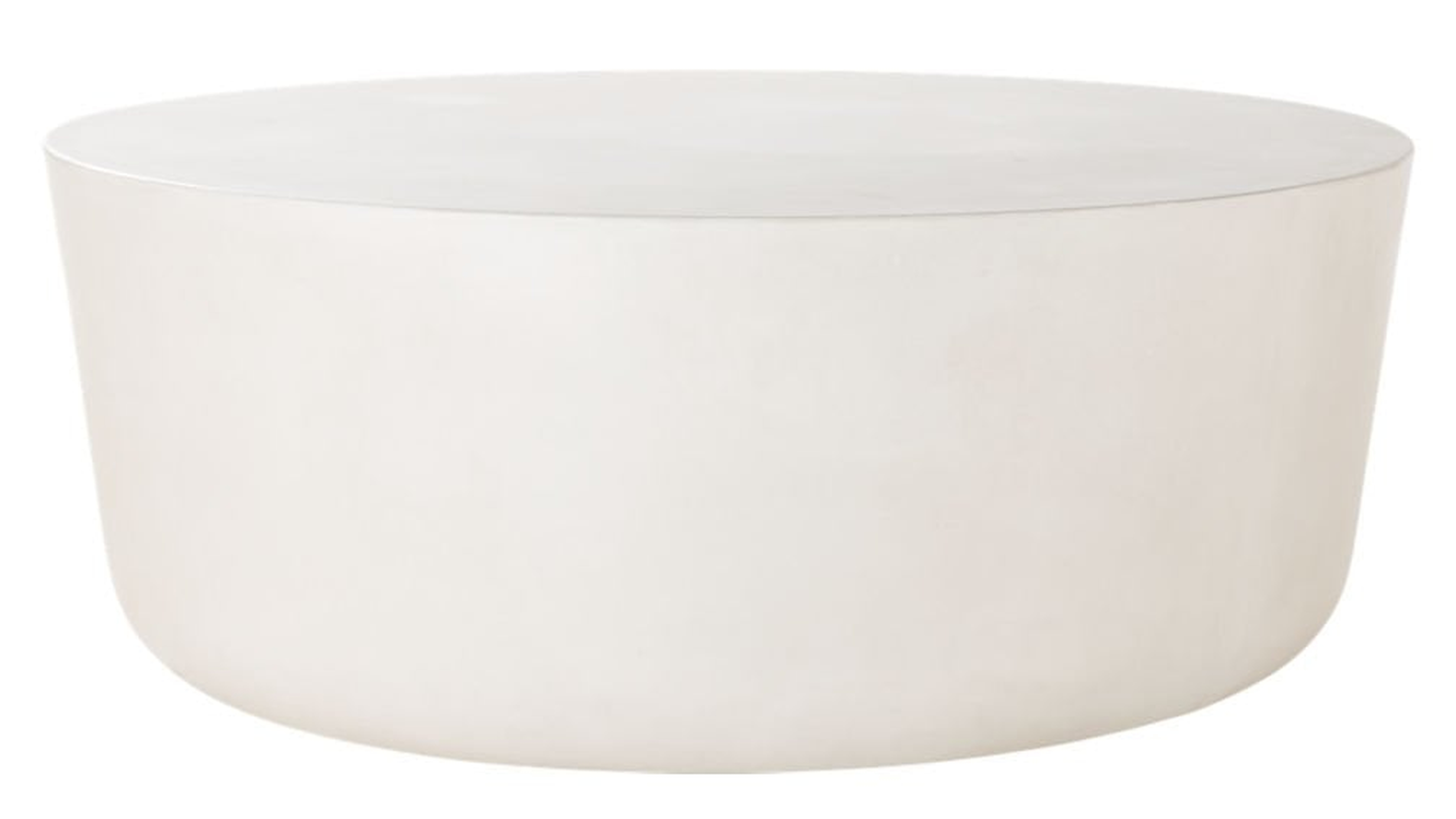Cap Cement Coffee Table, Ivory - CB2