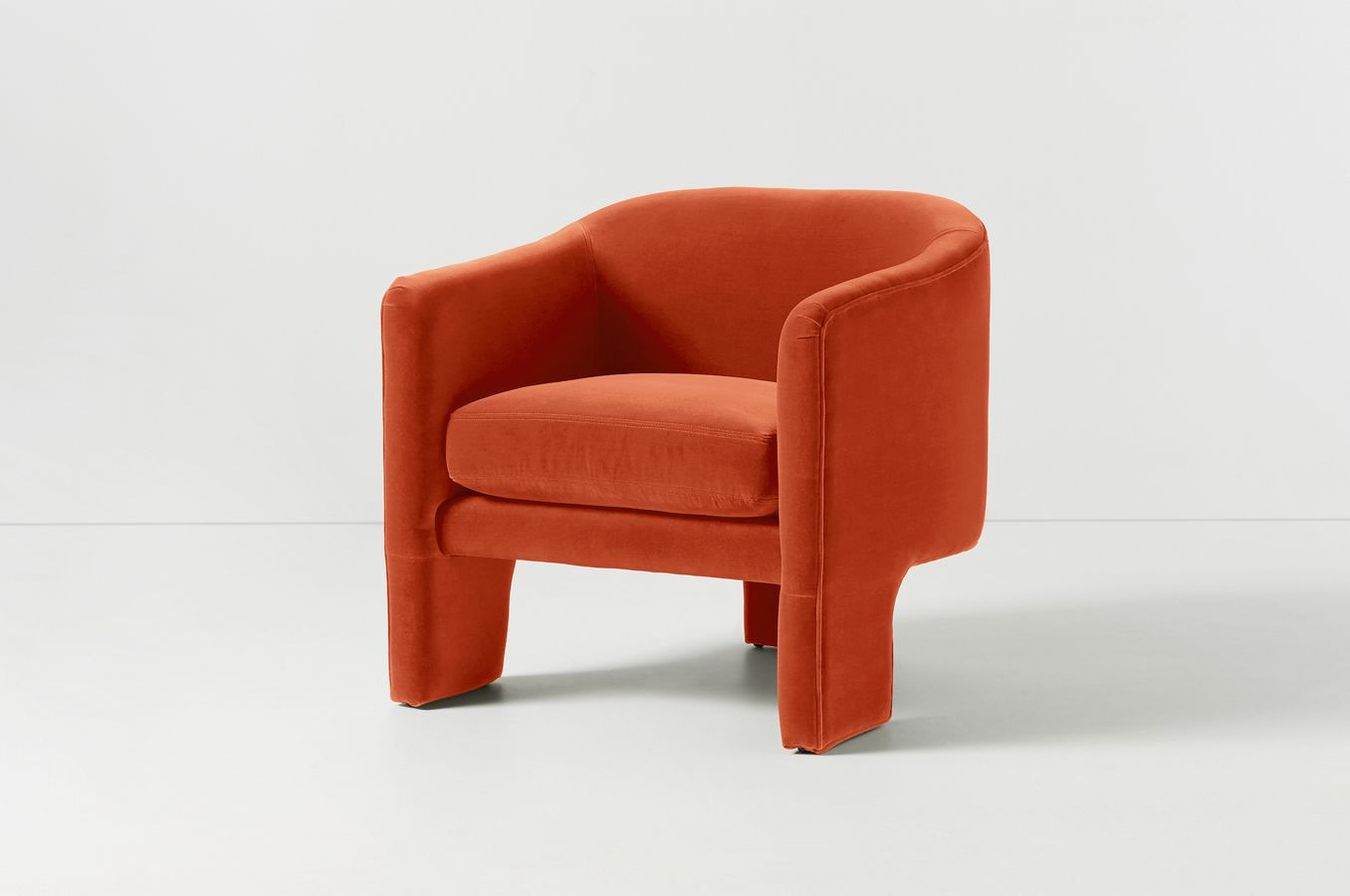 Effie Tripod Velvet Accent Chair - Wayfair