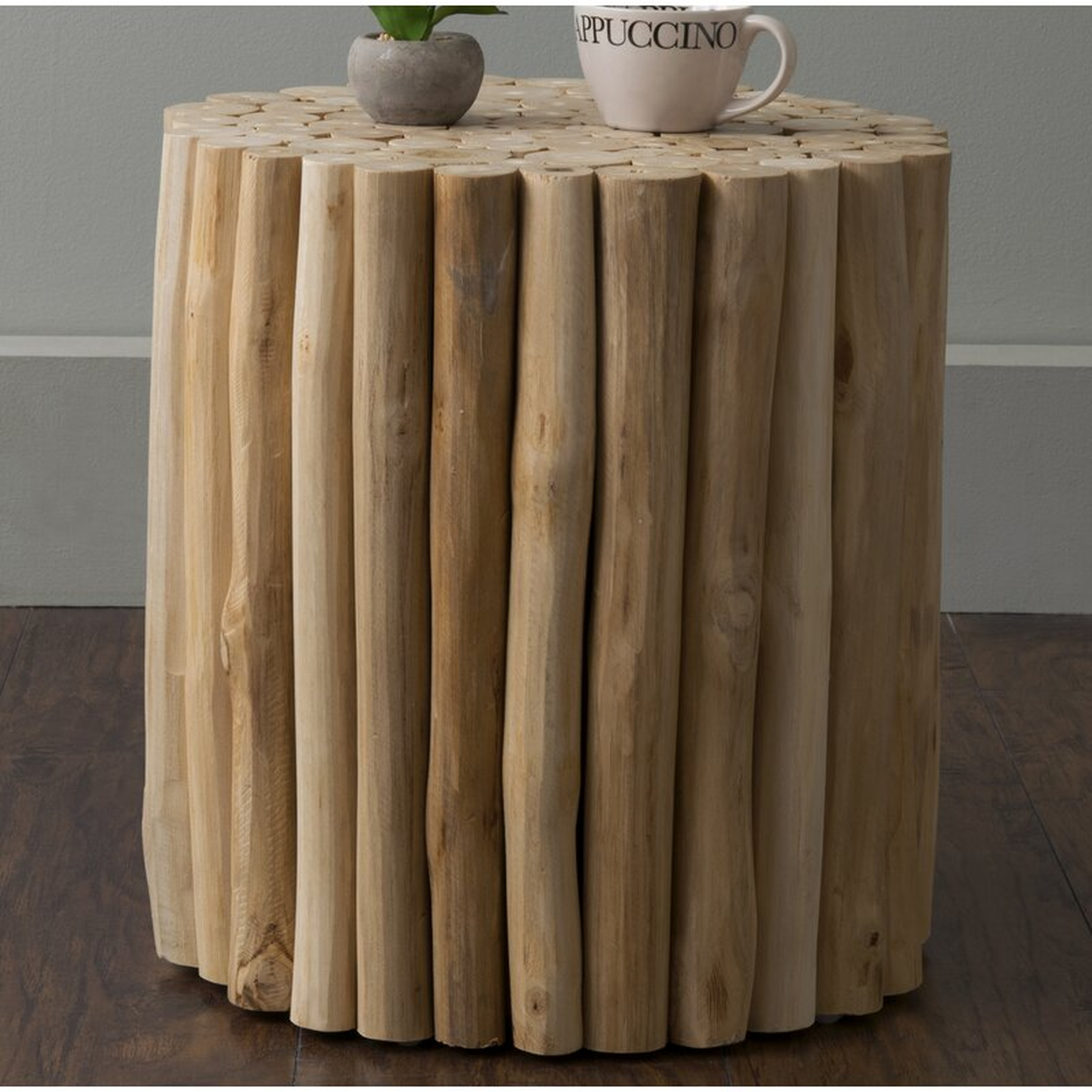 Tatyana Solid Wood Pedestal End Table - Wayfair