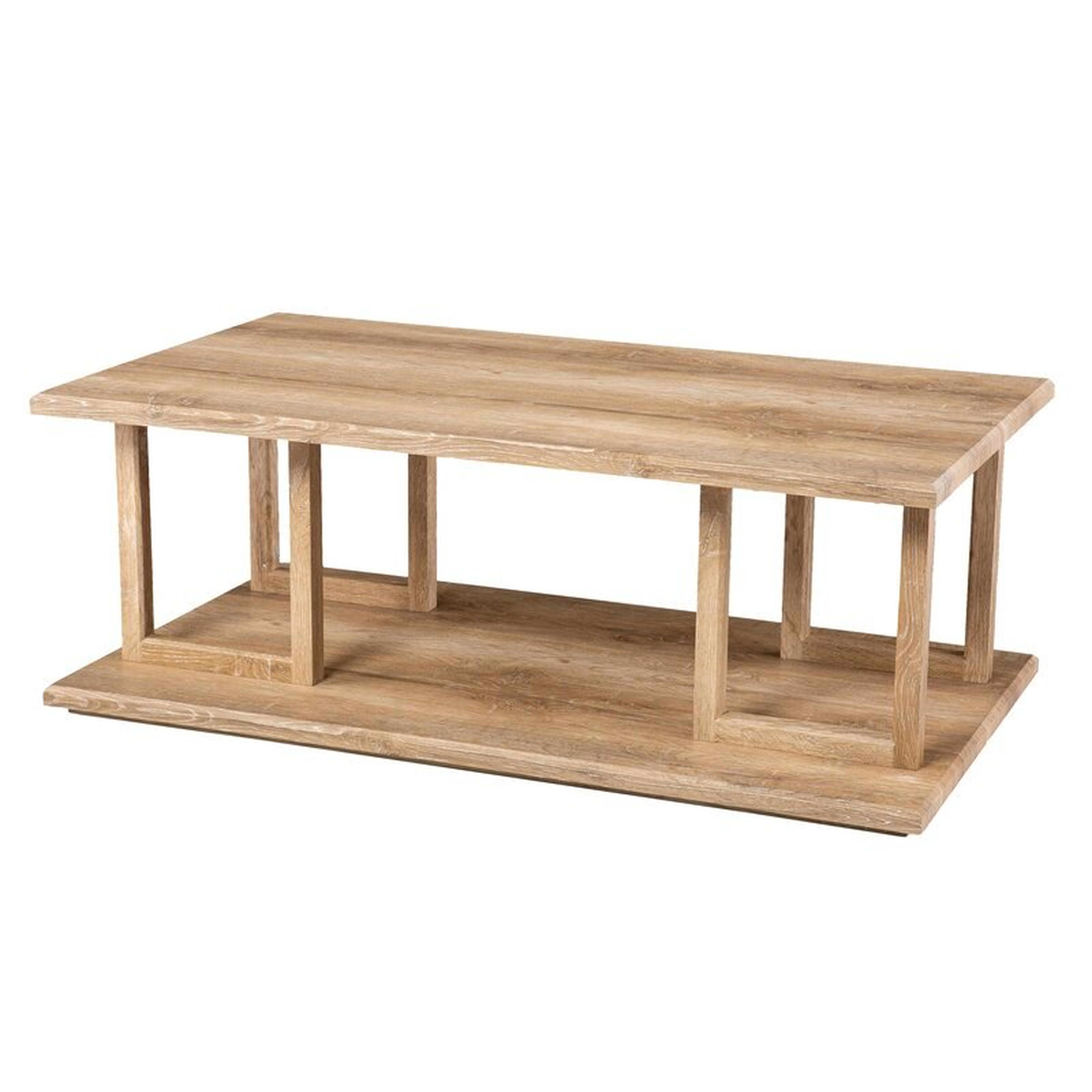 Floor Shelf Coffee Table with Storage - Wayfair