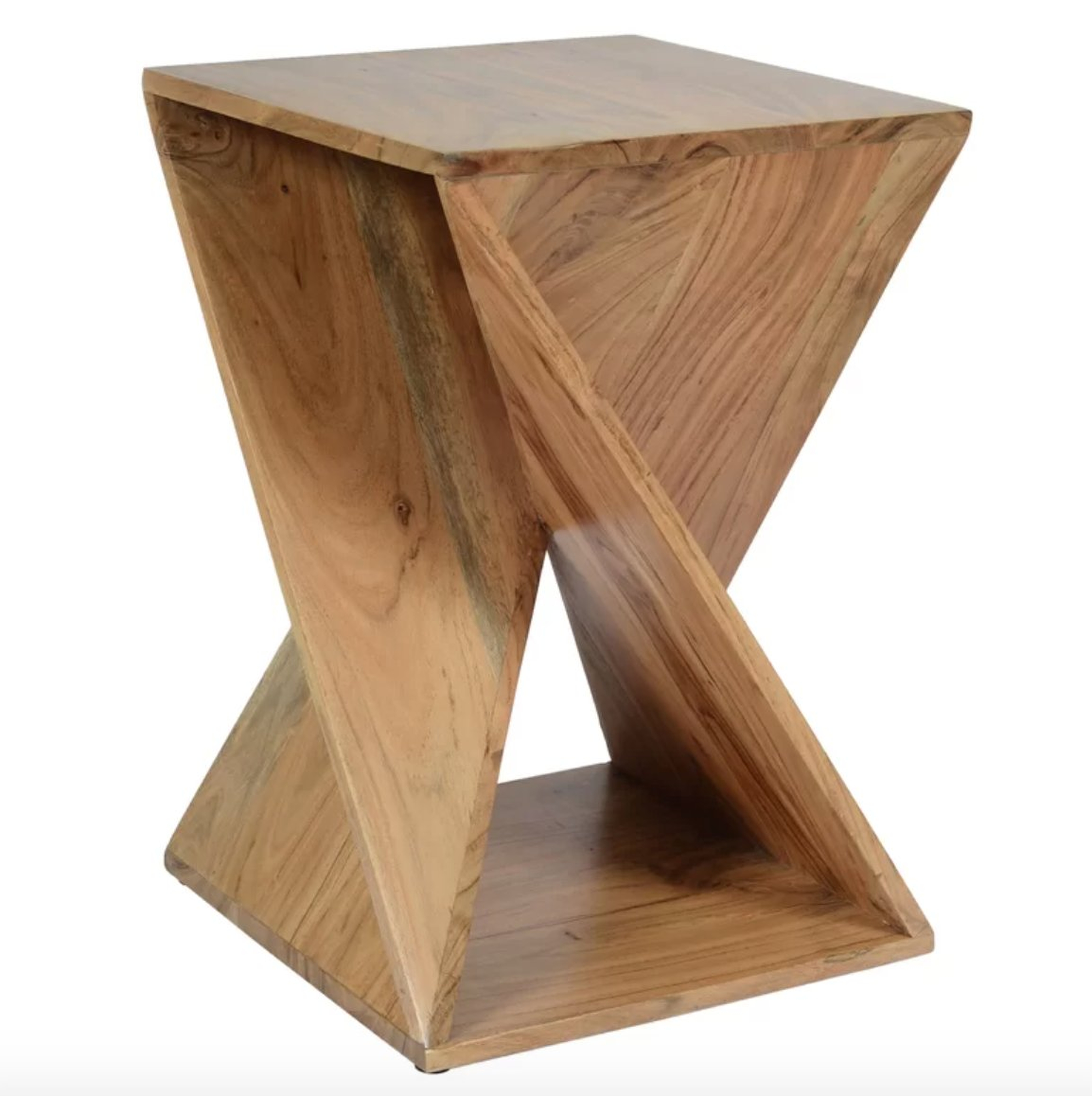 Leilla Solid Wood Abstract End Table - back in stock Mar. 4 - Wayfair