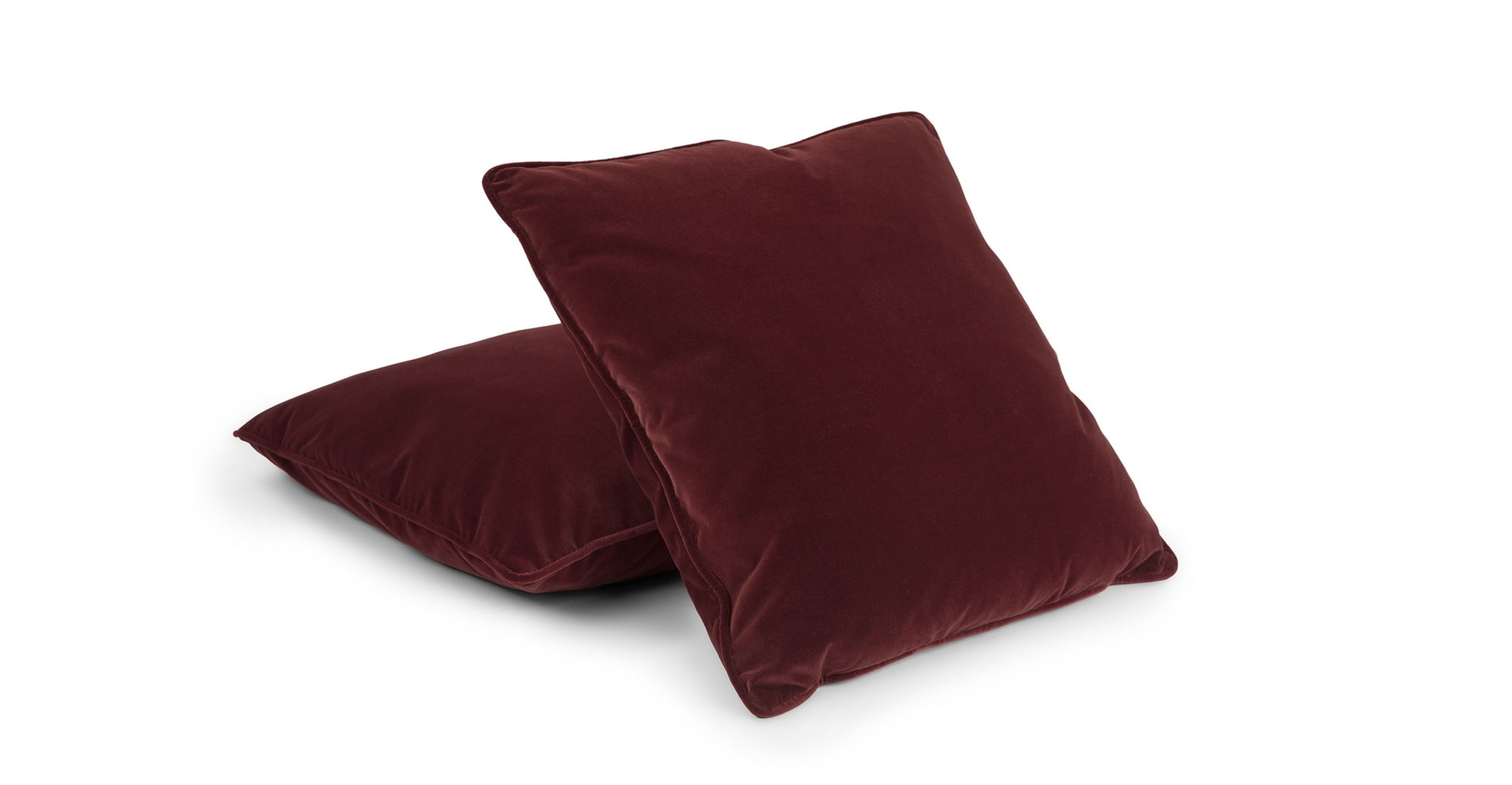Lucca Garnet Red Pillow Set - Article