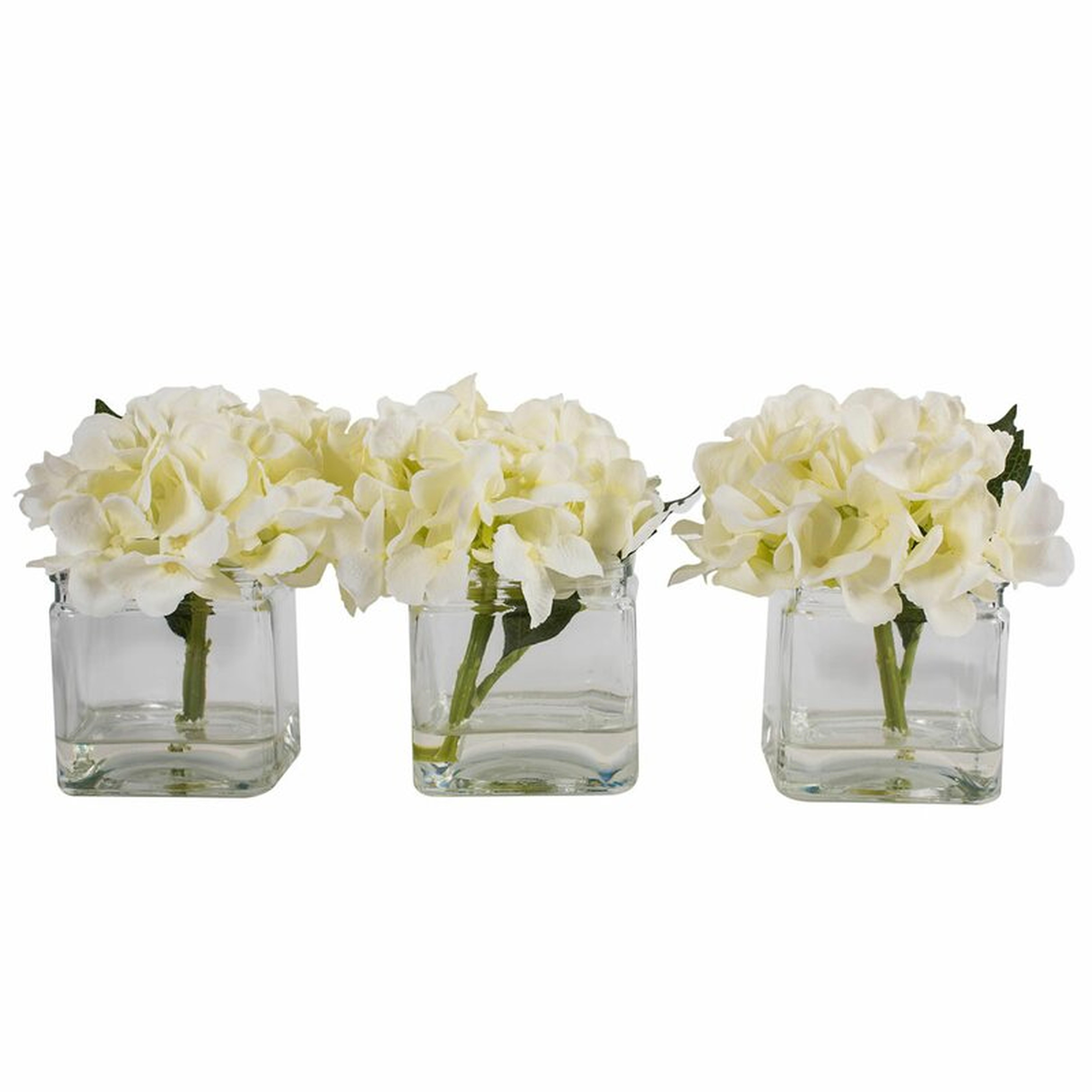 Hydrangeas Floral Arrangements and Centerpieces in Vase - Wayfair
