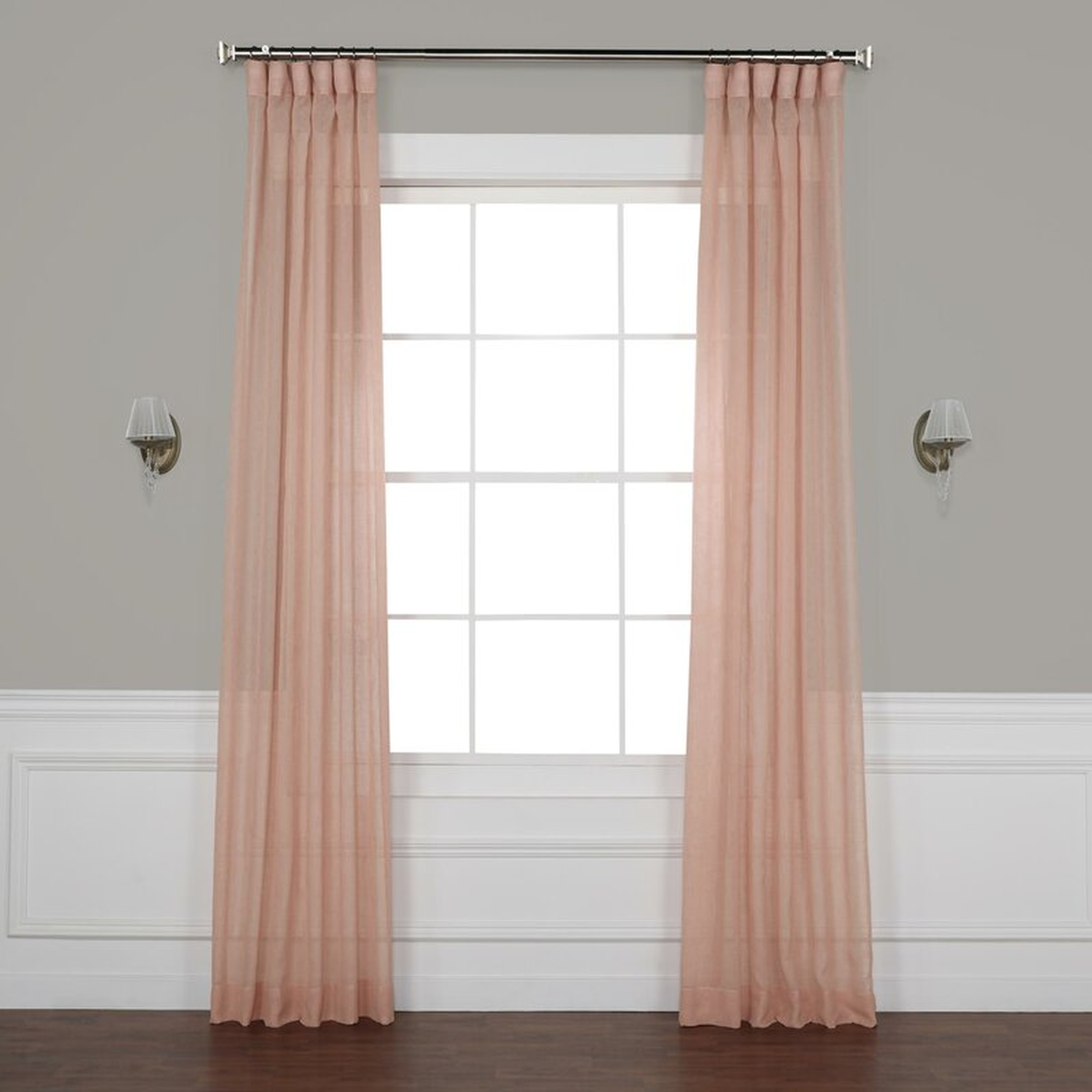 Bowley Solid Sheer Tab Top Single Curtain Panel 120" - Wayfair