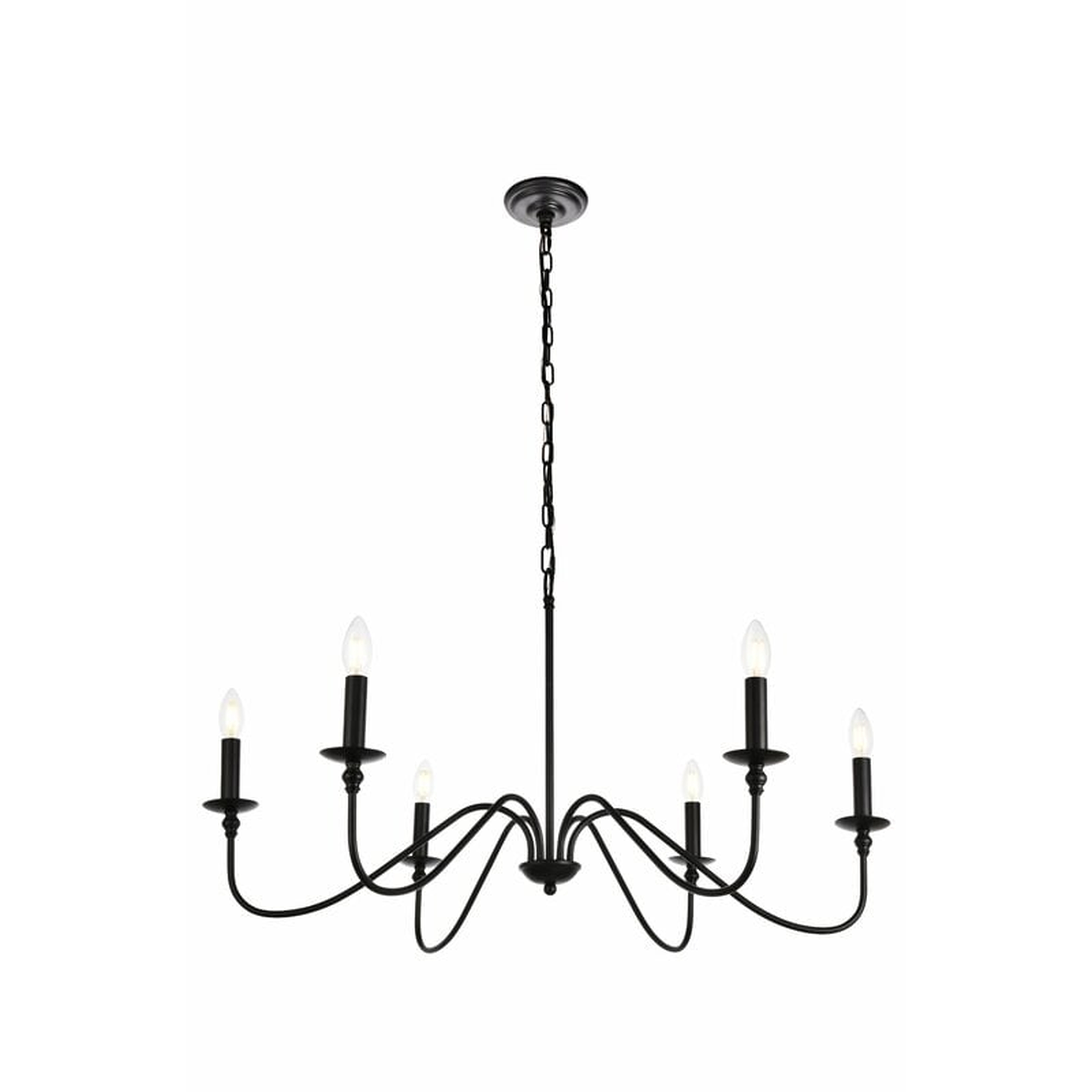 Ableton 6 - Light Candle Style Classic / Traditional Chandelier - Wayfair