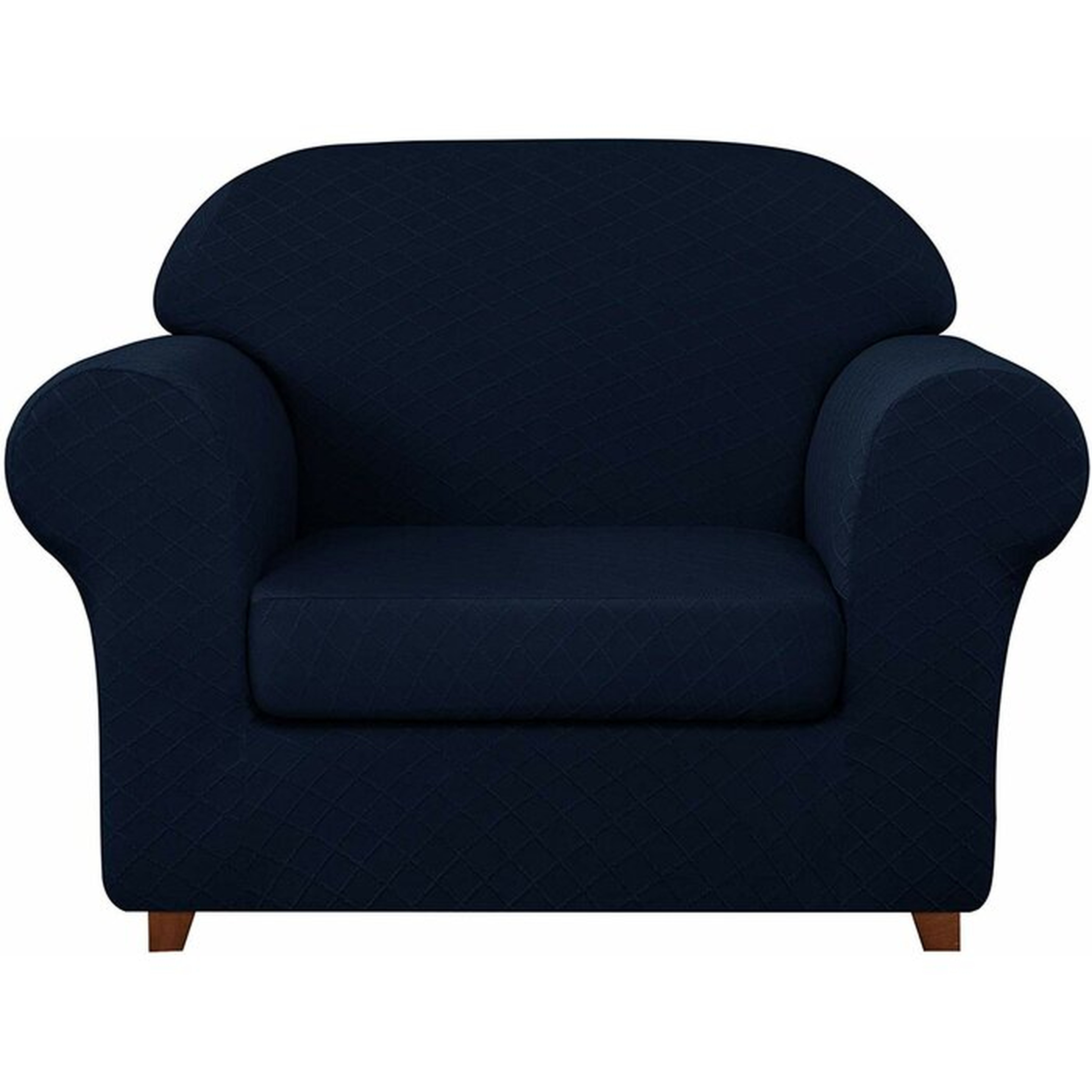 Jacquard Box Cushion Armchair Slipcover - Wayfair