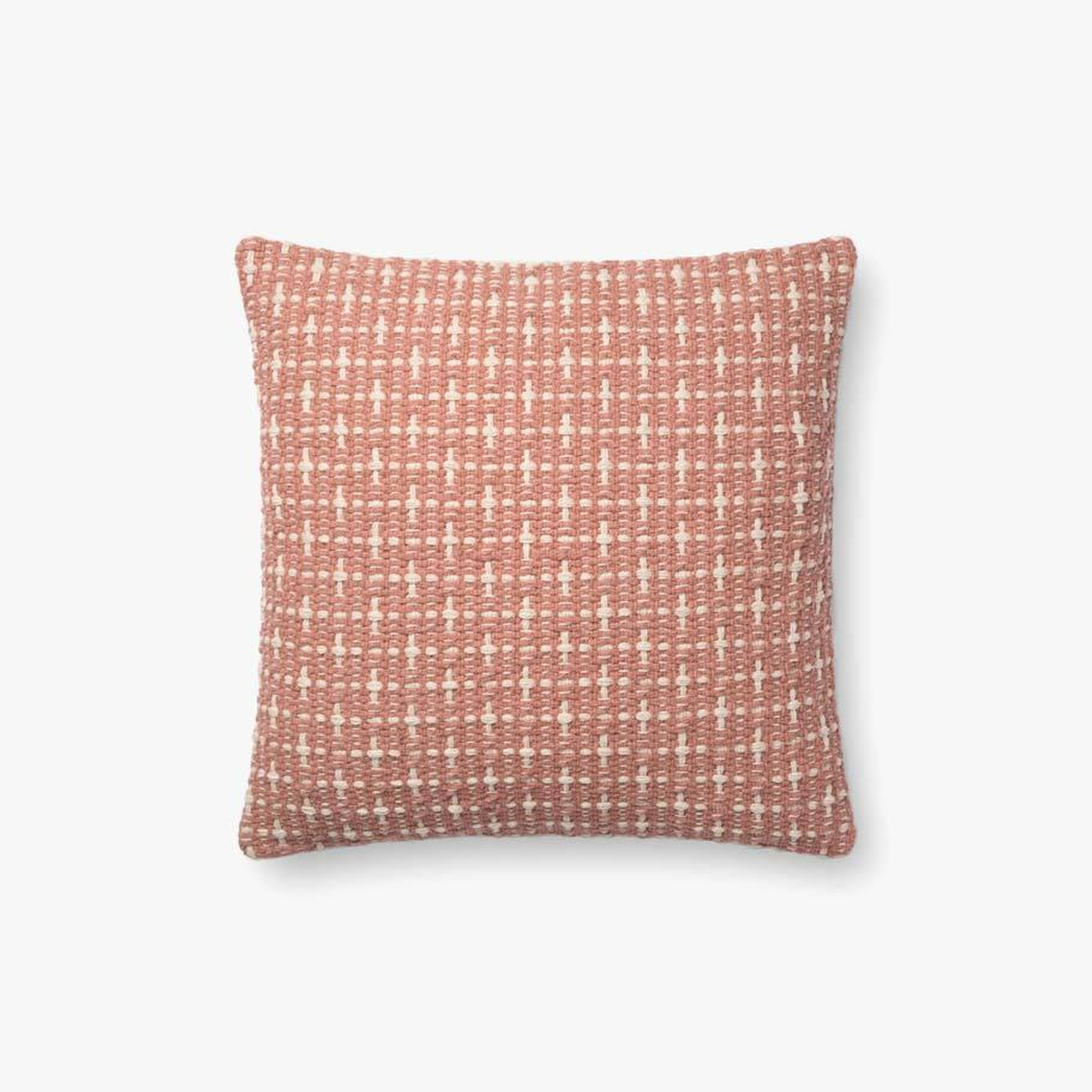 P1096 MH BLUSH- 18" Pillow with Poly Insert - Loma Threads