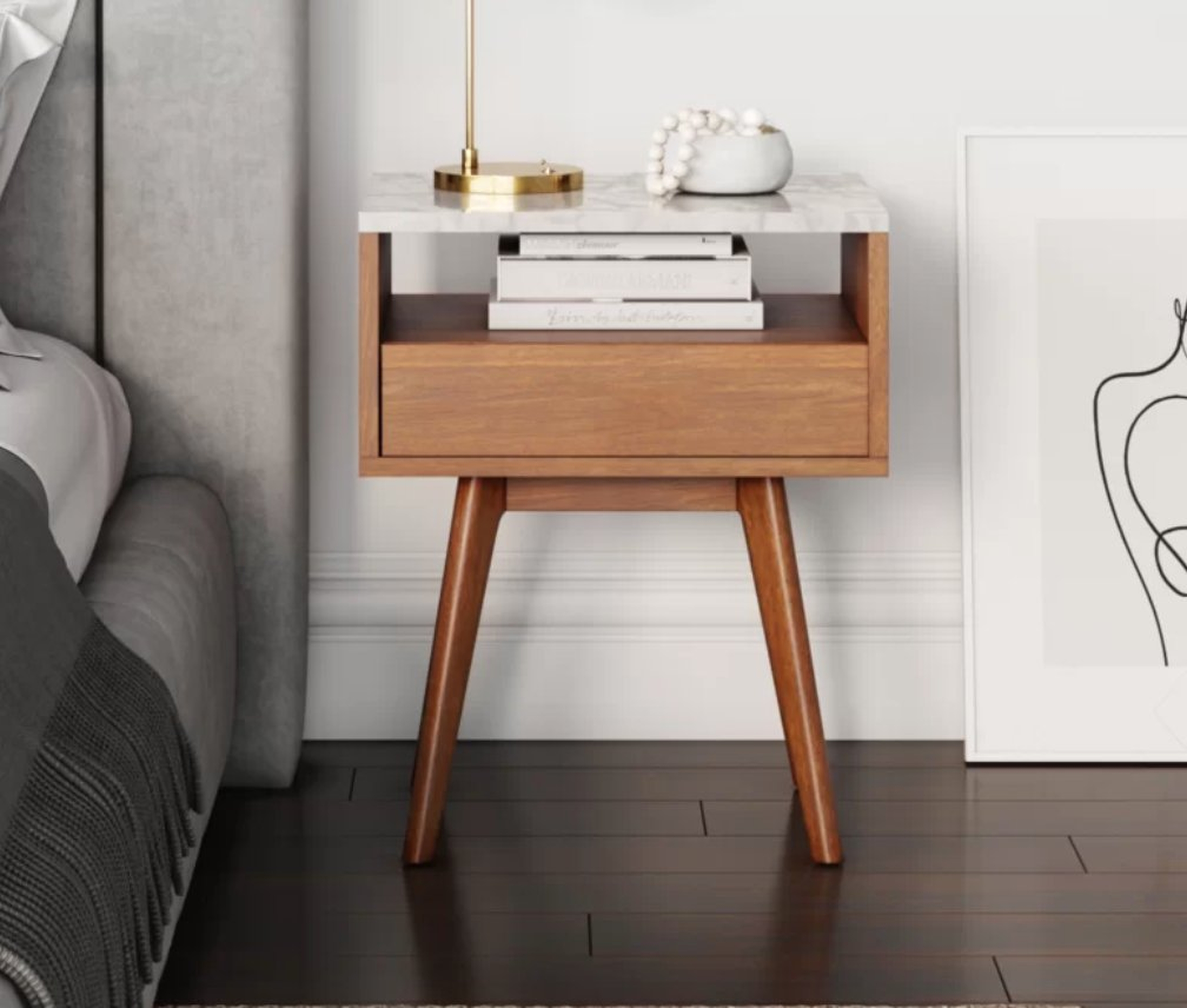 Charley End Table with Storage - Wayfair