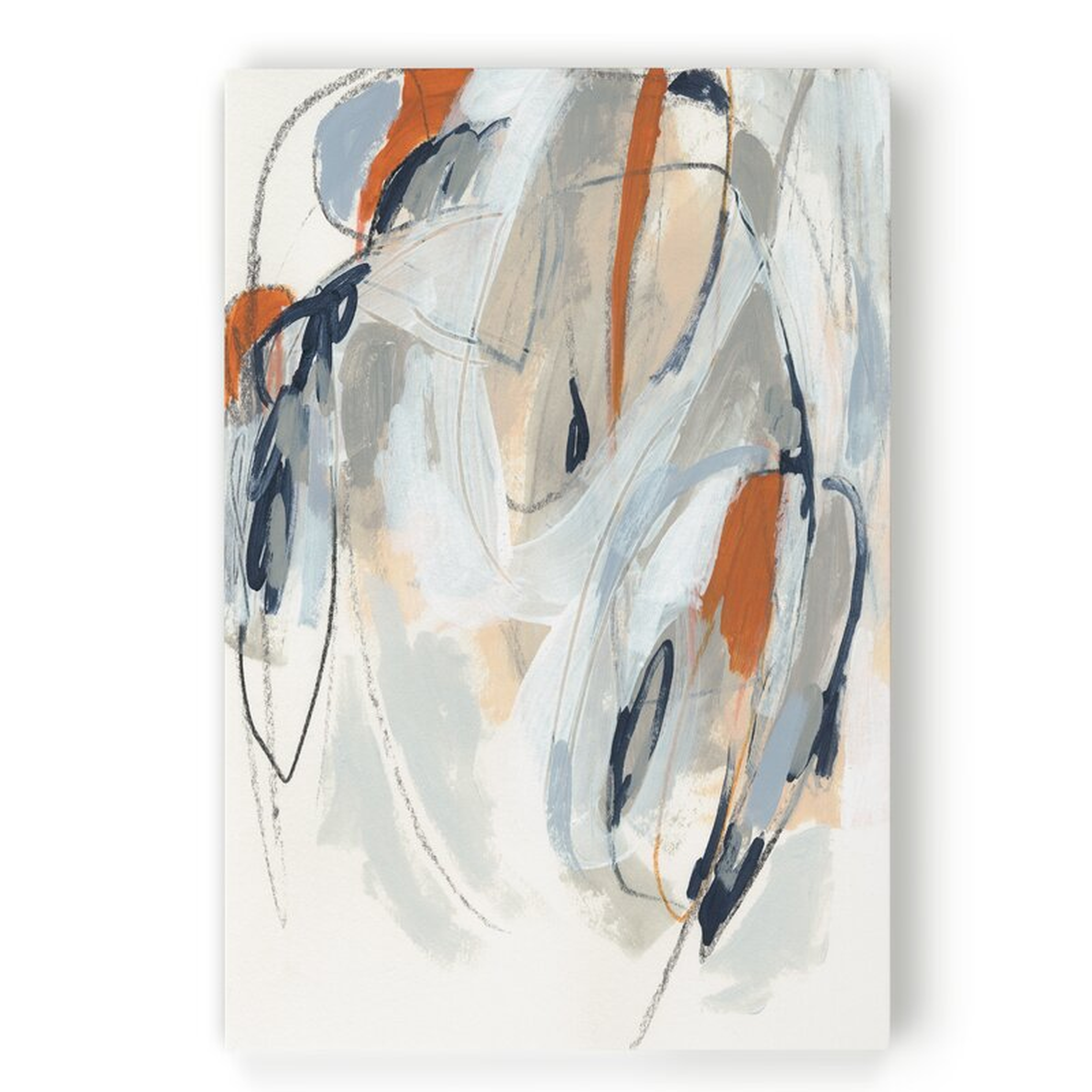 'Obfuscation I' - Painting Print on Canvas, Wrapped Canvas, 40" H x 30" W x 1.5" D - Wayfair