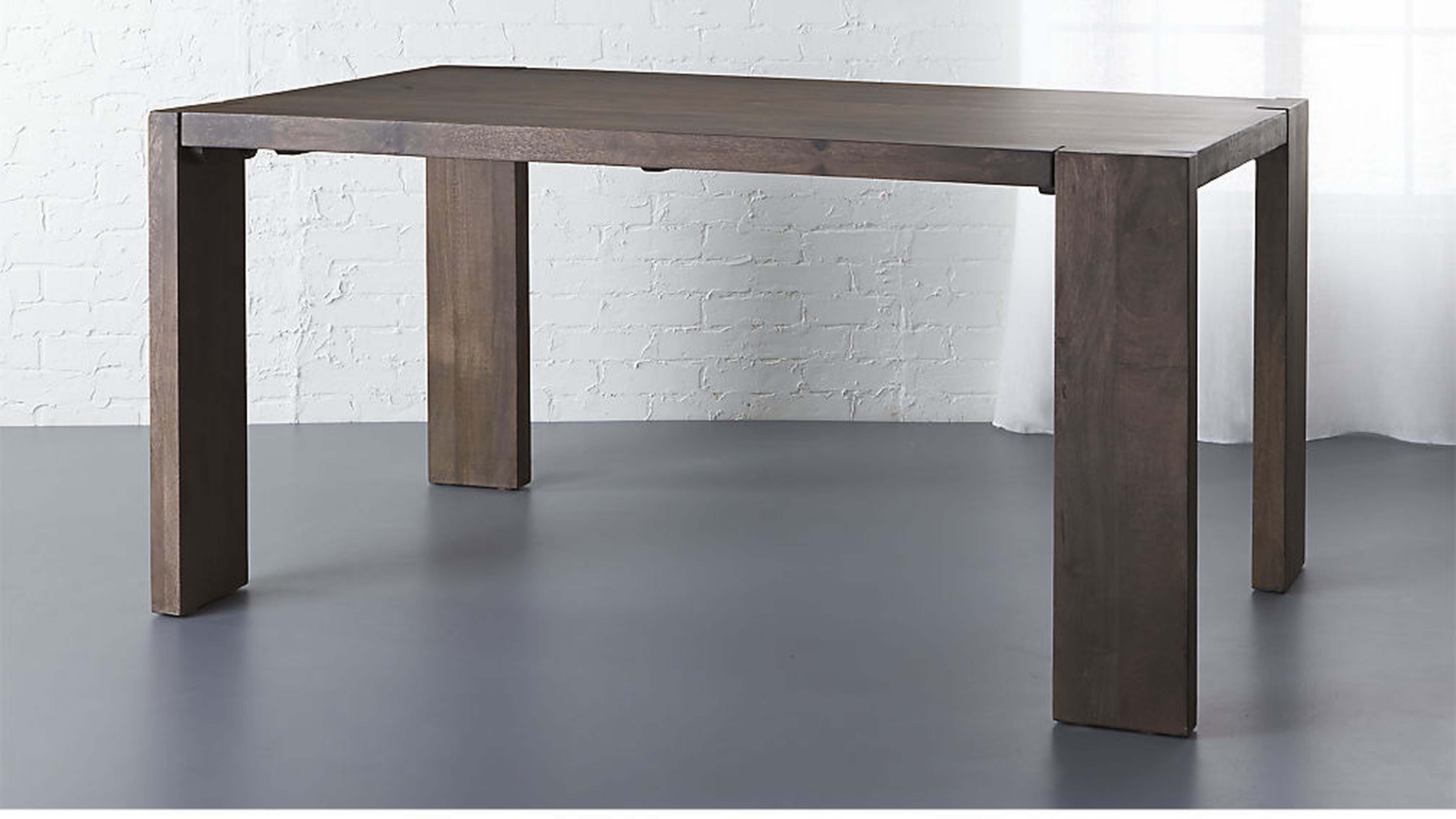 Blox Rectangular Brown Wood Dining Table 63" - CB2