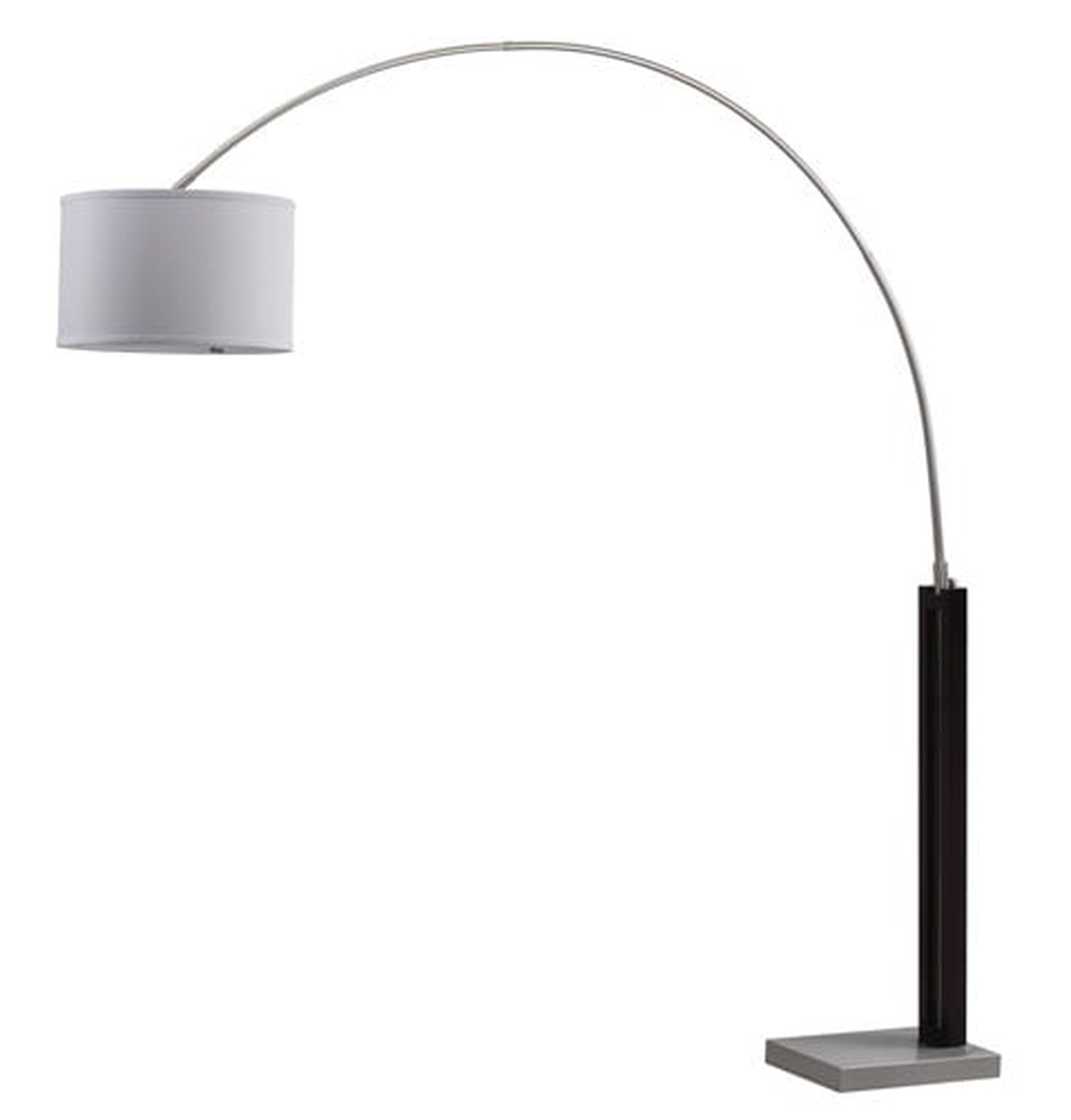 Cosmos 83-Inch H Arc Floor Lamp - Black/Nickel - Safavieh - Safavieh