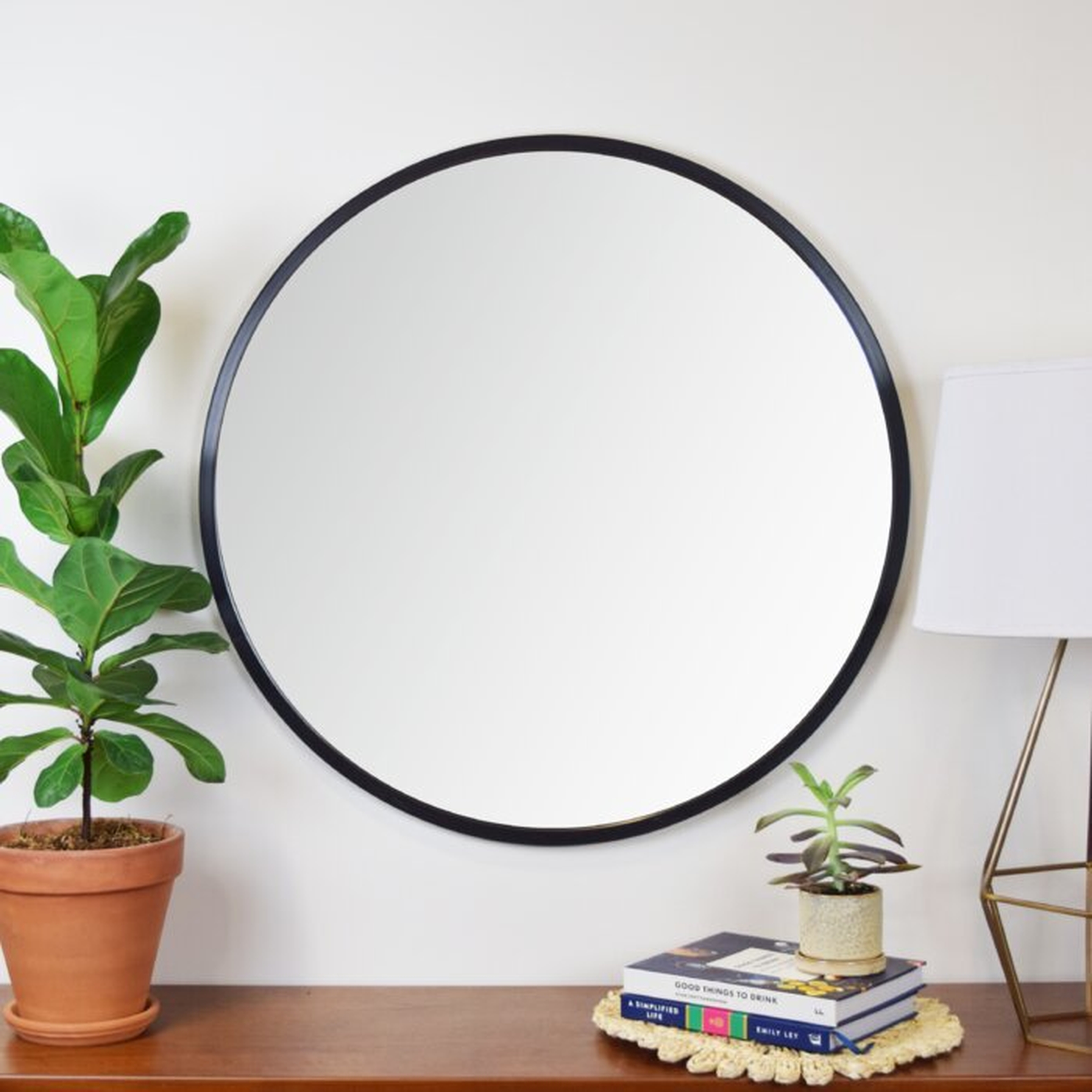 Clique Modern and Contemporary Wall Mounted Mirror - 24x24 - Wayfair