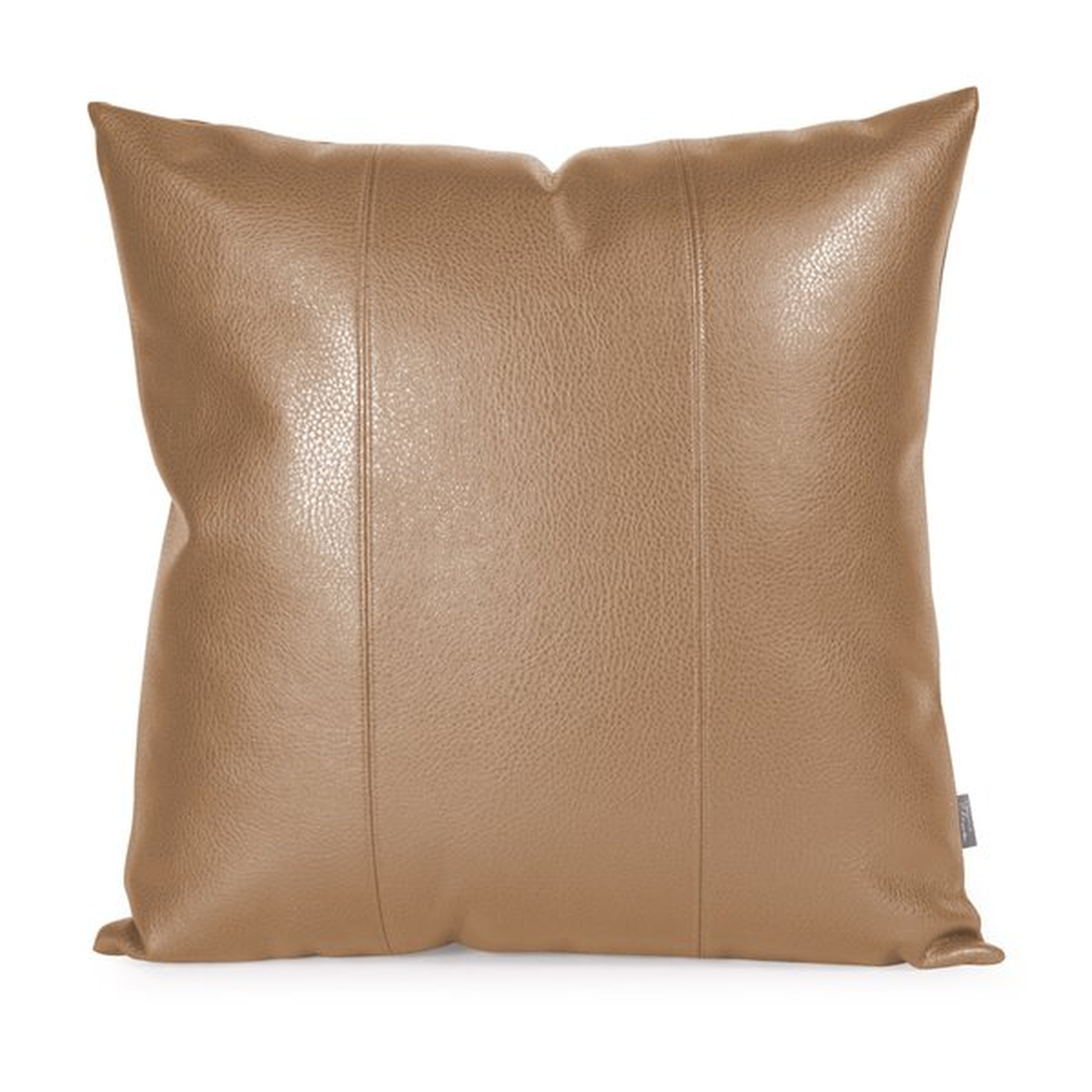 Wynkoop Faux leather Throw Pillow - AllModern