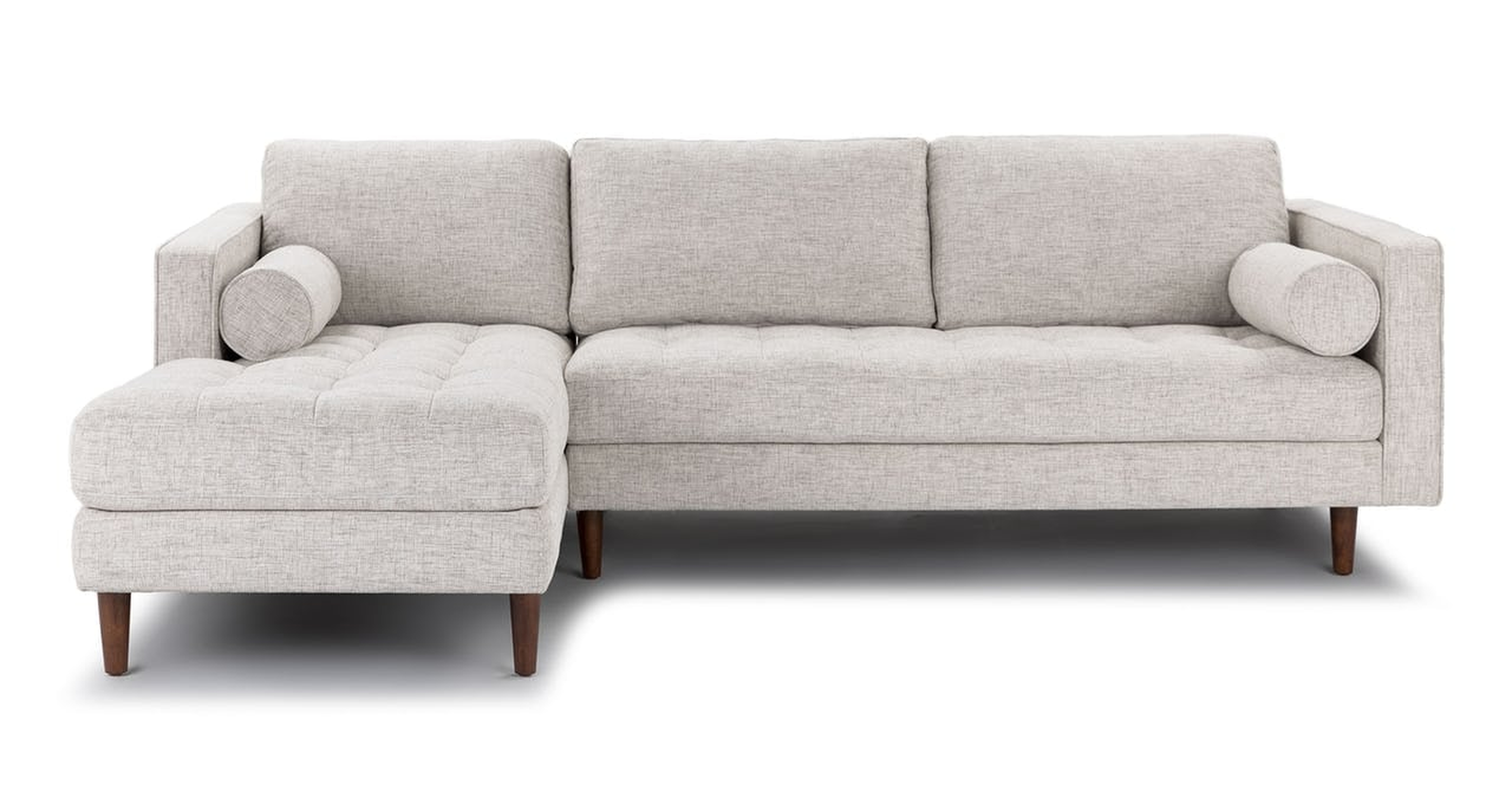 Sven Birch Ivory Left Sectional Sofa - Article