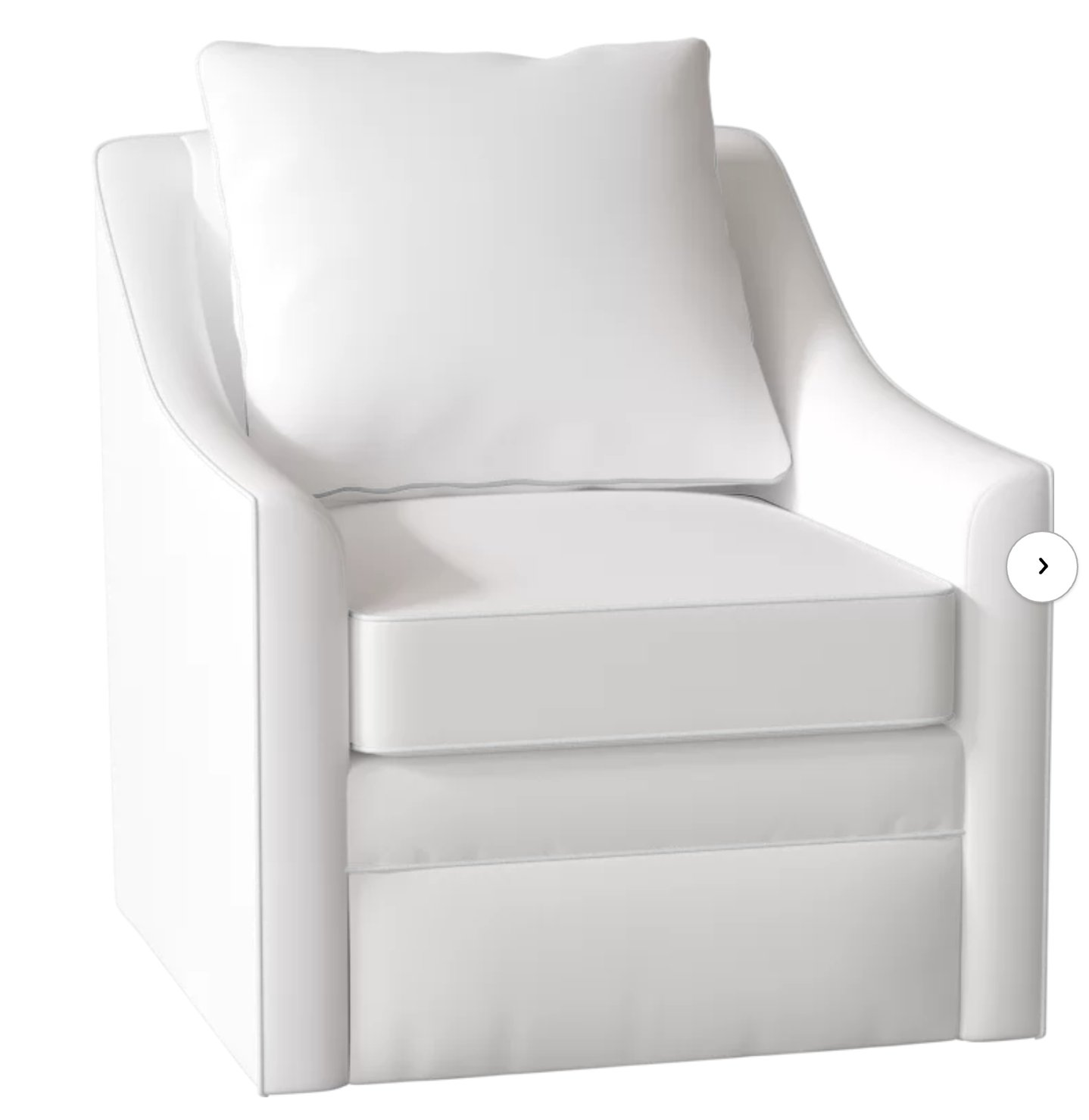 Quincy Swivel Armchair- spinsol optic white - Wayfair