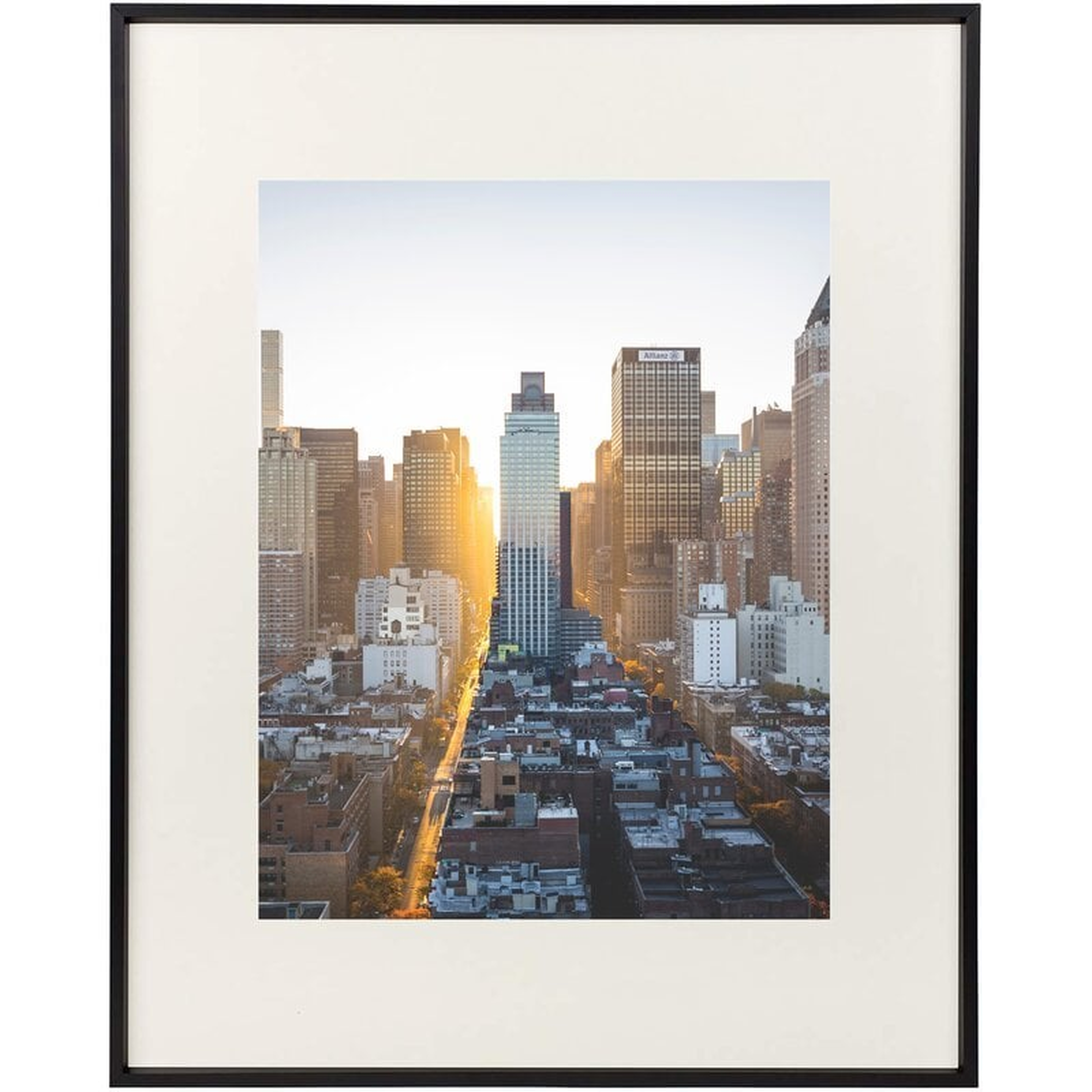 16" x 20" Black Norcross Aluminum Thin-Border Design Picture Frame - Wayfair
