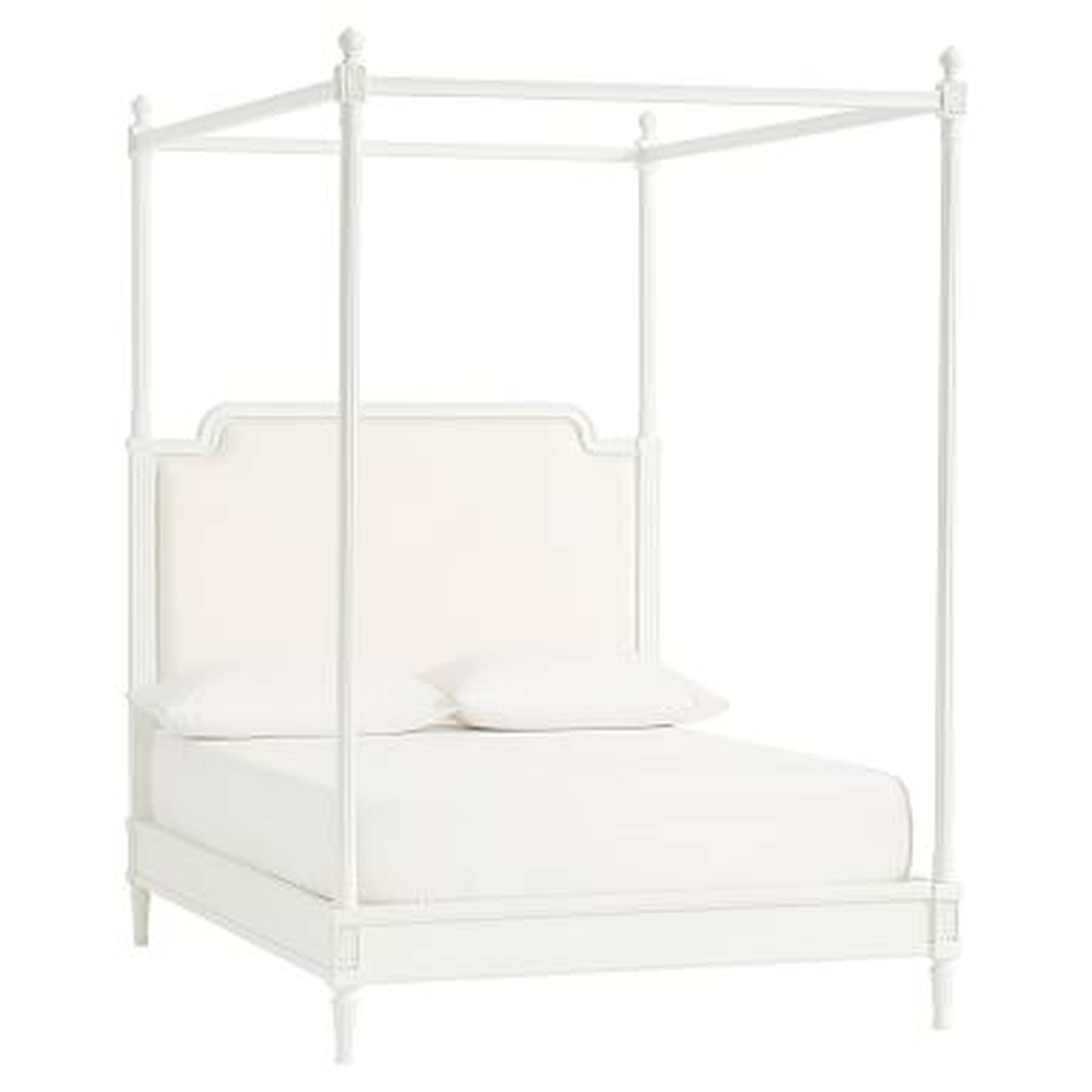 Colette Canopy Bed, Full, Water-Based Simply White - Pottery Barn Teen