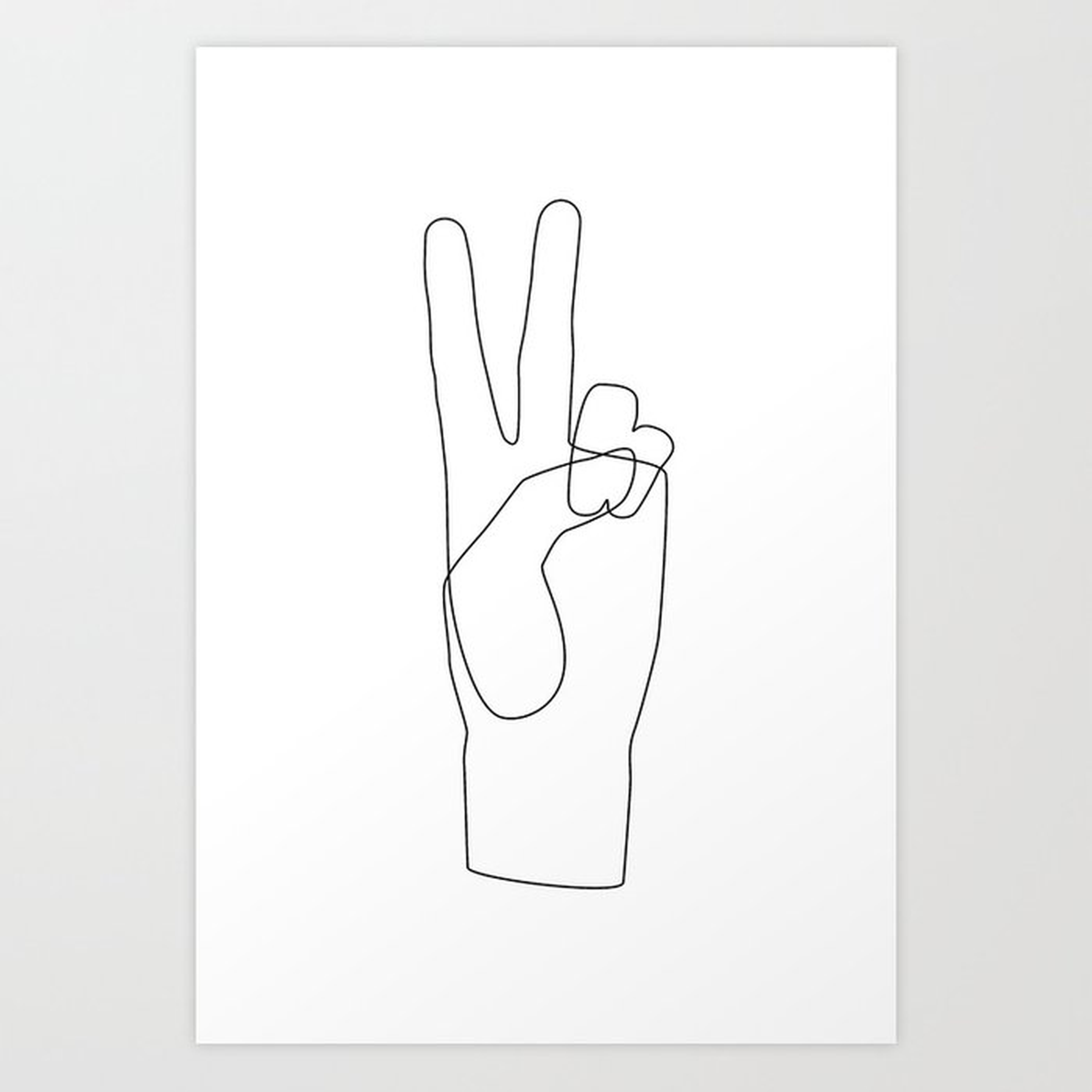 Peace Art Print by Explicit Design 7"x10" - Society6